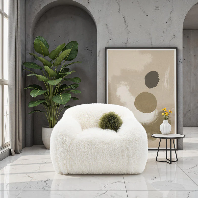 Darwen White Swivel Chair - Image 2