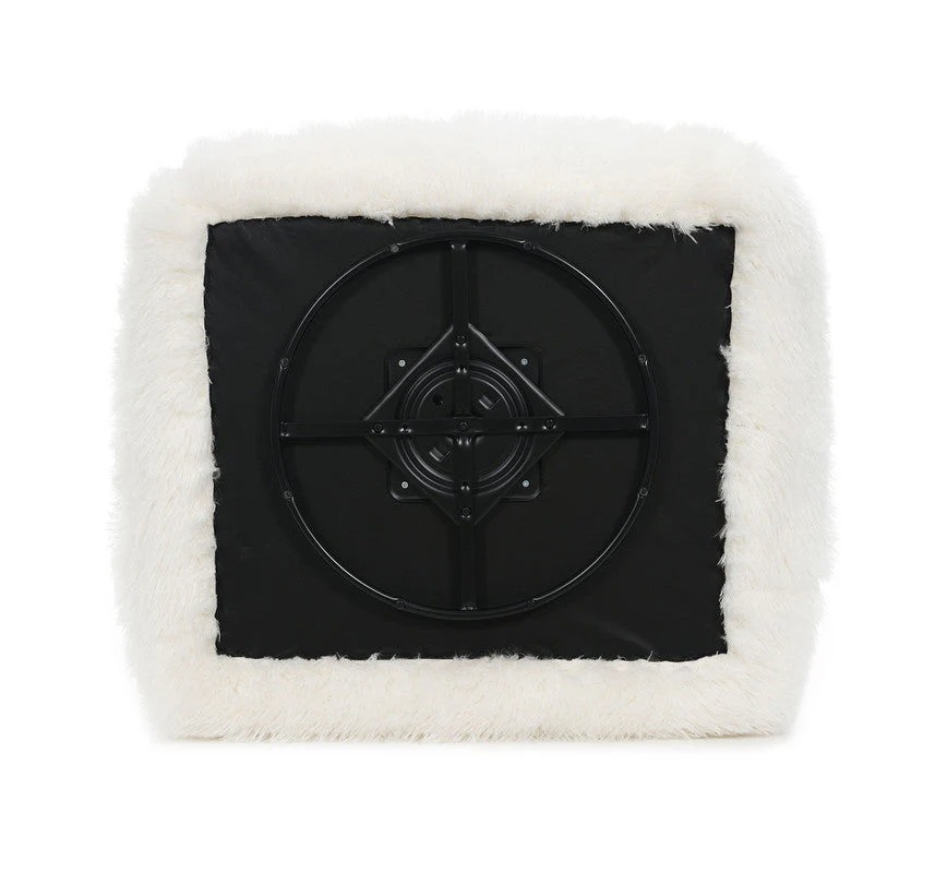 Darwen White Swivel Chair - Image 5