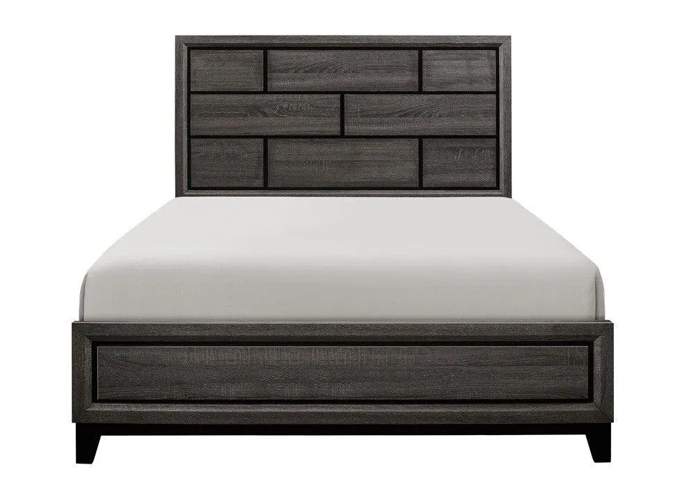 Davi Gray Full Panel Bed - Image 3