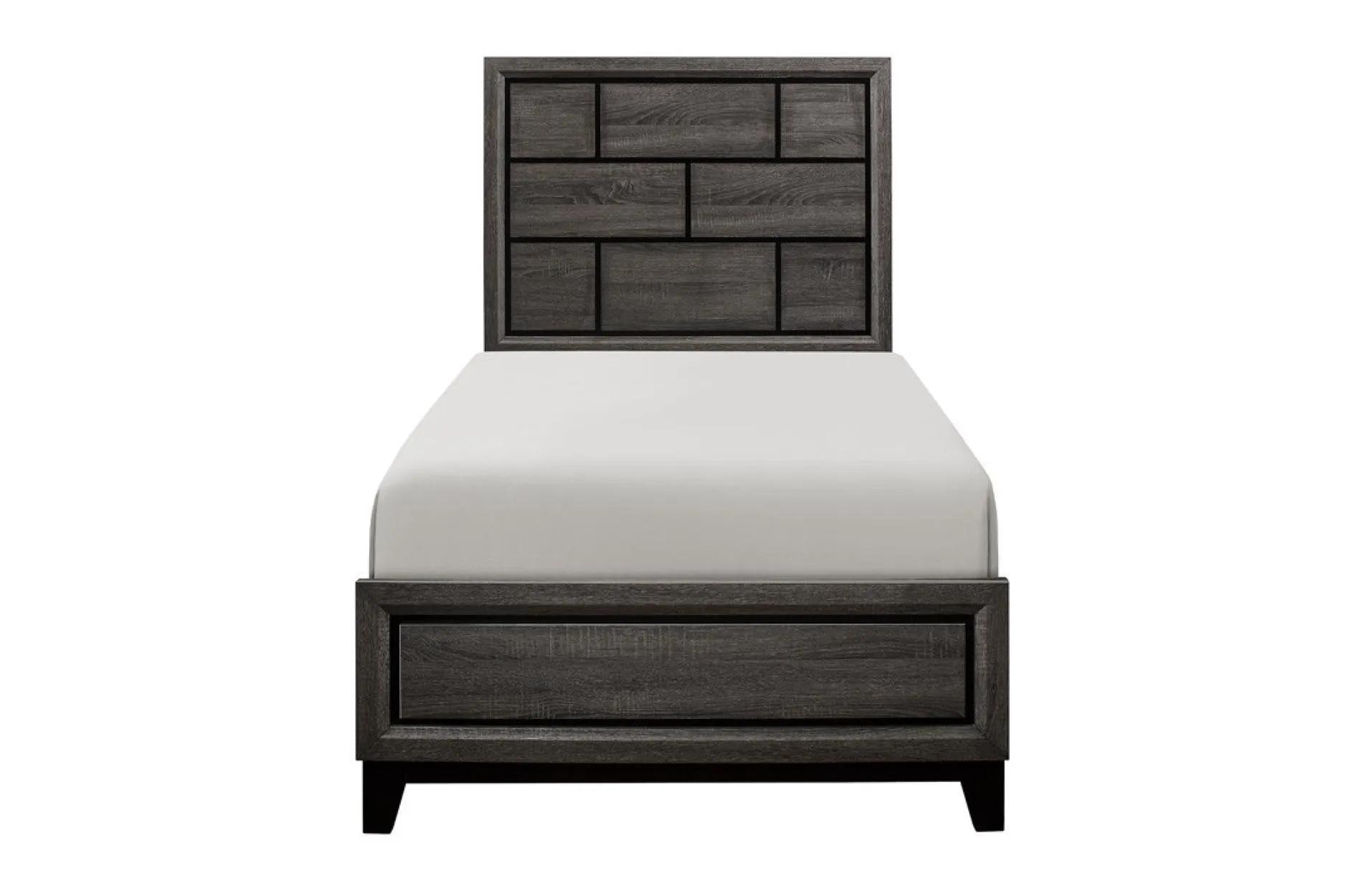 Davi Gray Twin Panel Bed - Image 3
