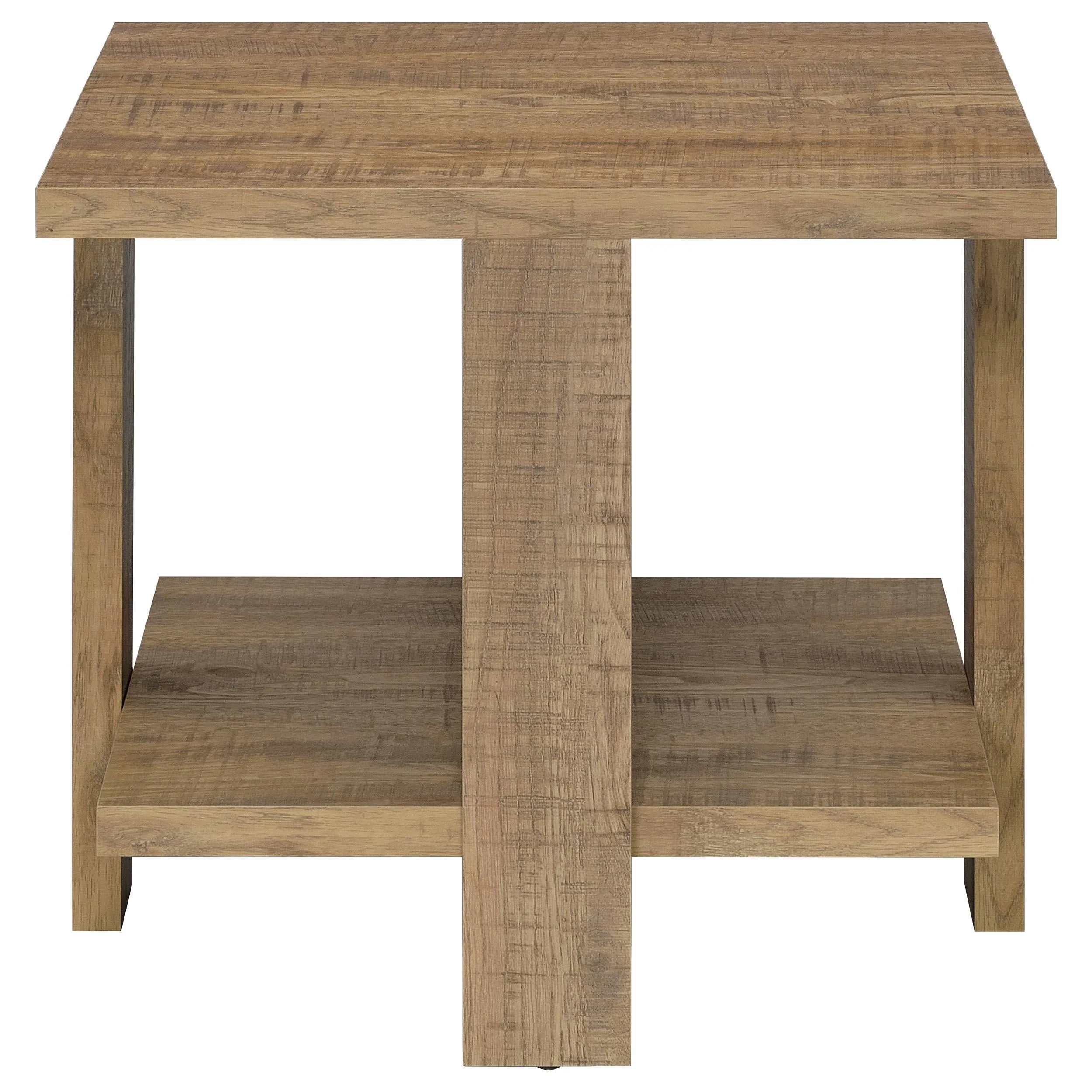 Dawn Mango Brown 2-Piece Round Coffee and End Table Set - Image 4