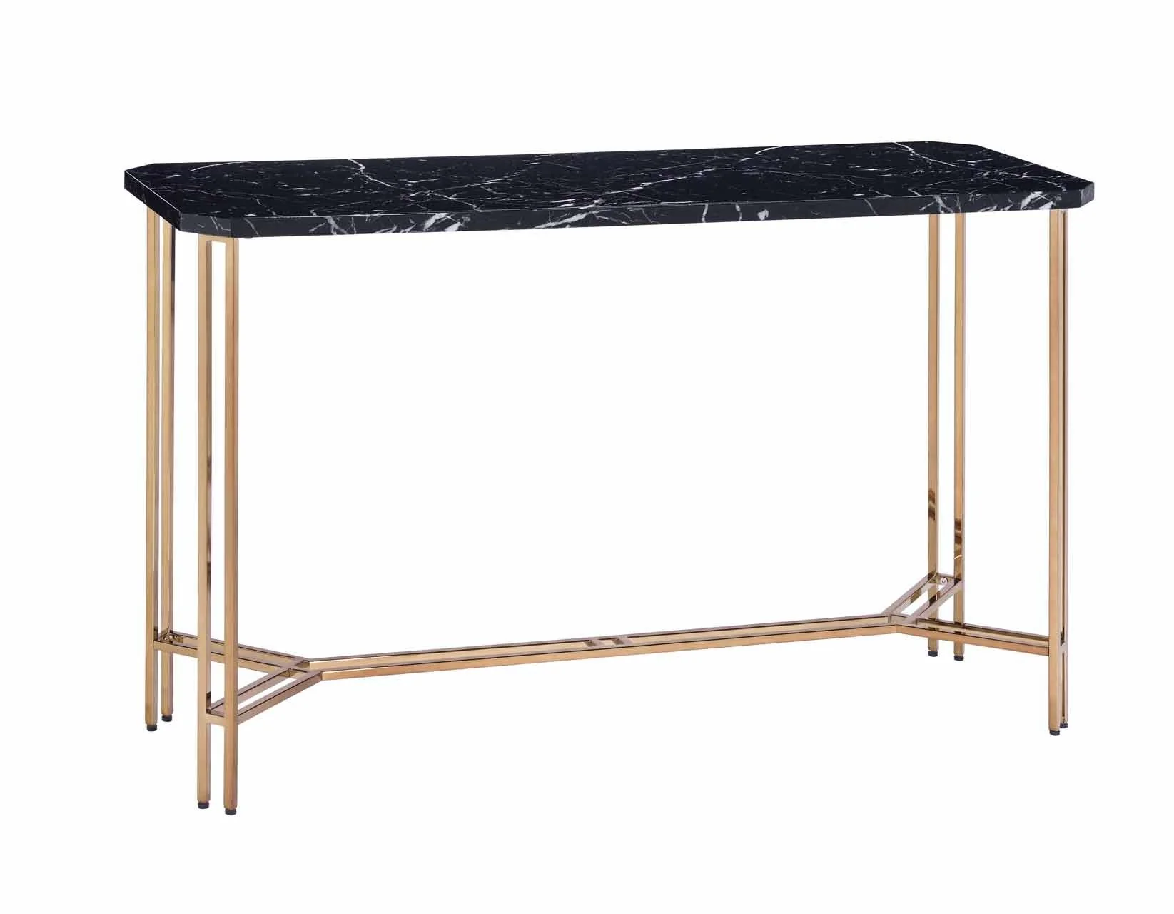 Daxton Faux-Marble Top Sofa Table - Image 4