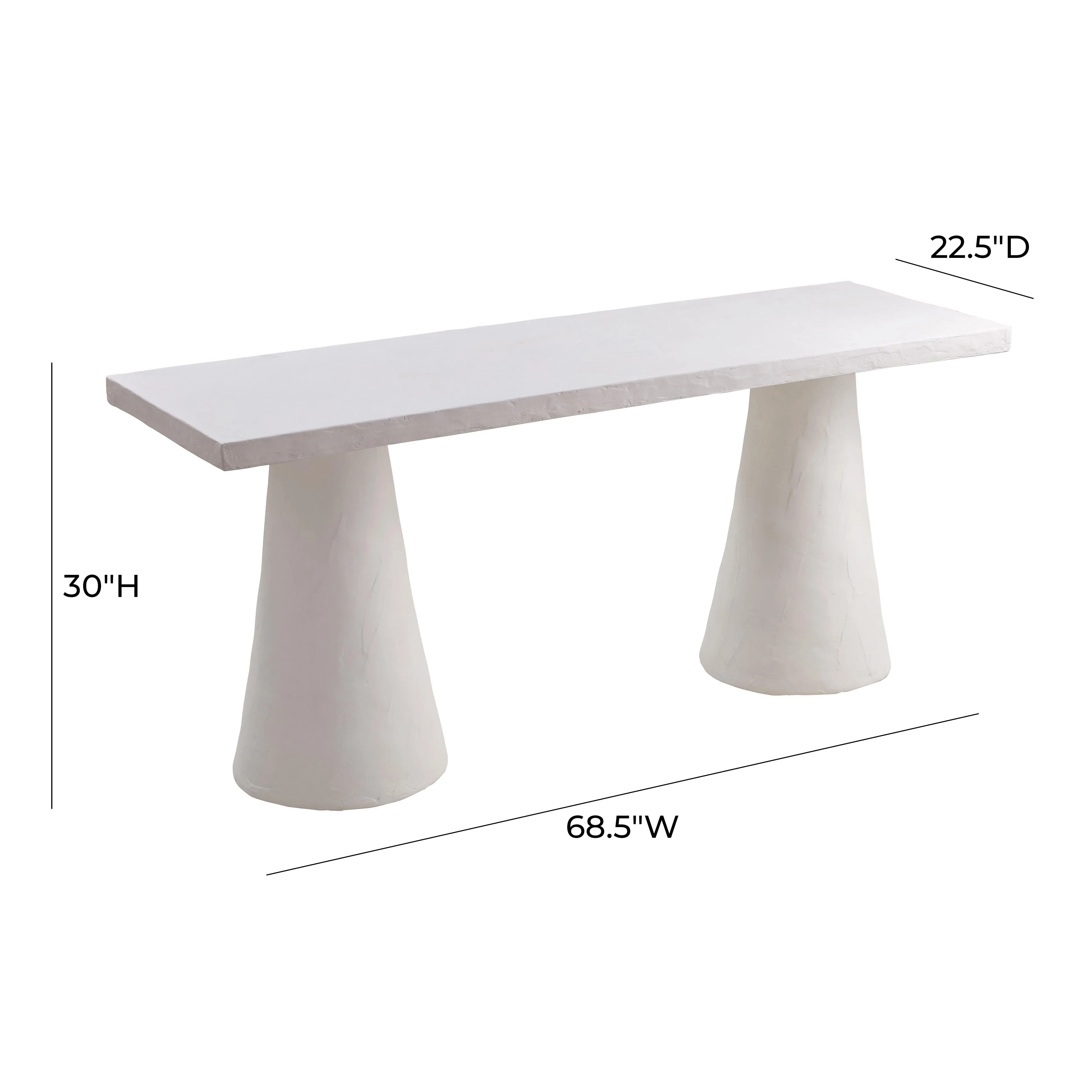 Dayana Desk in Faux Plaster - Image 7