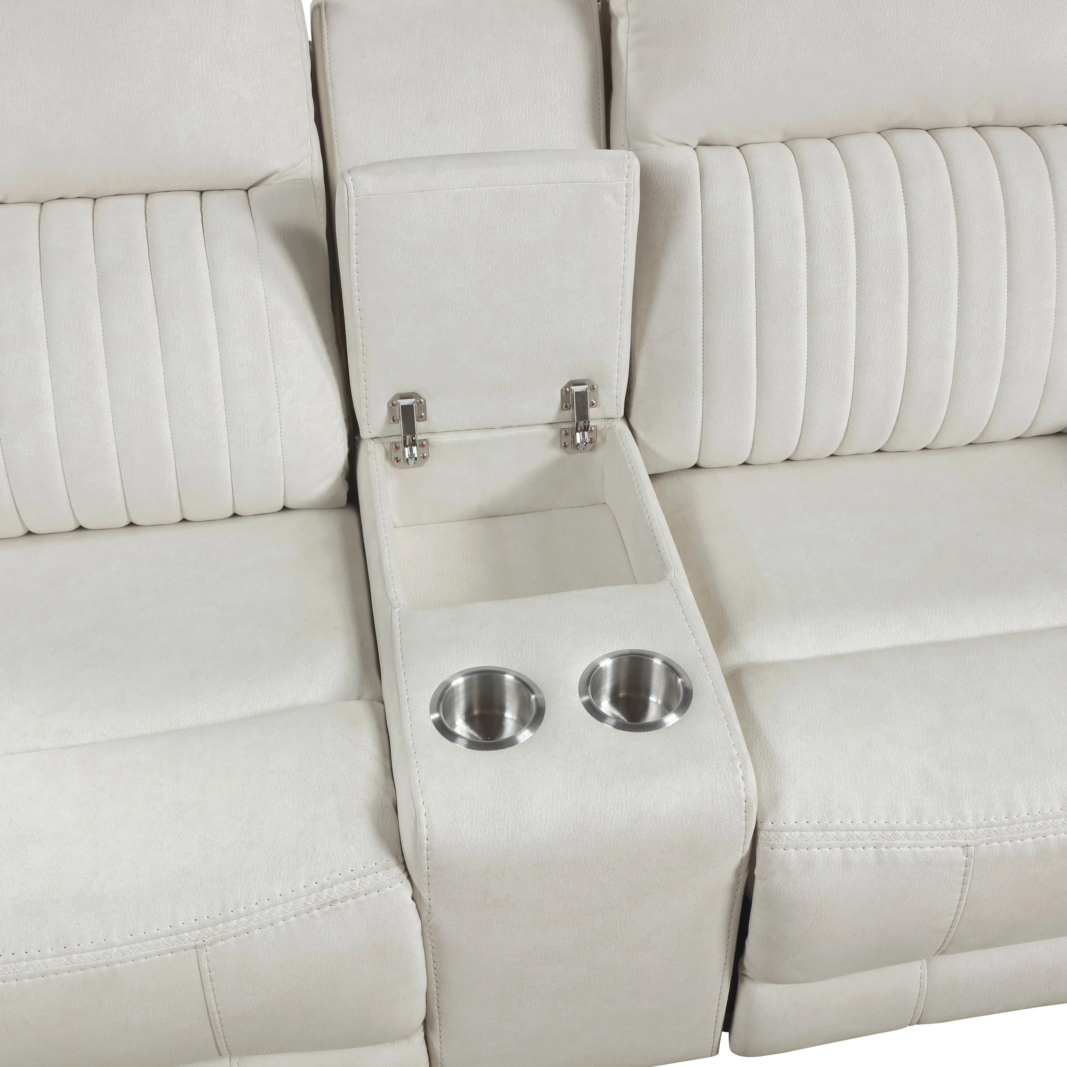 Dean Beige Double Reclining Living Room Set - Image 20