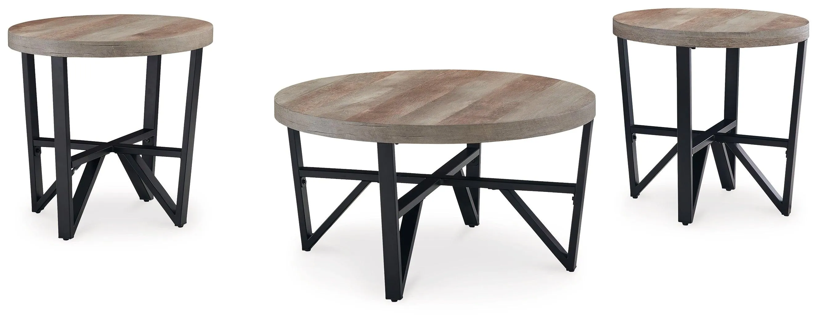 Deanlee Grayish Brown/Black Table - Image 7