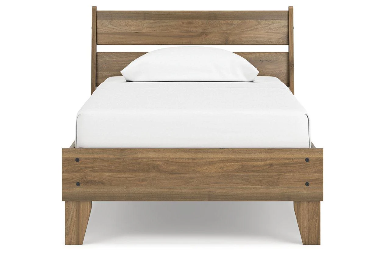 Deanlow Honey Twin Platform Panel Bed - Image 5