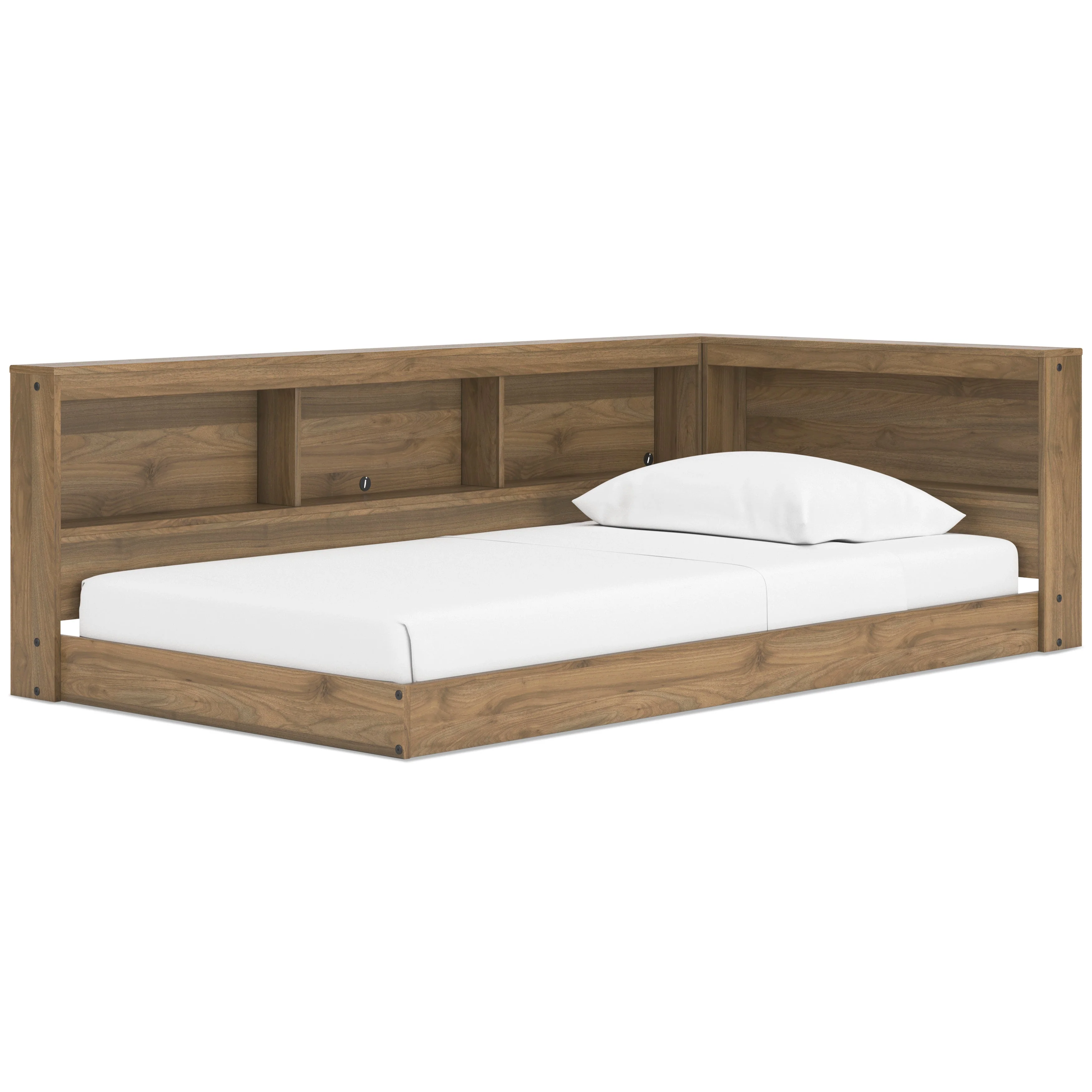 Deanlow Honey Youth Bookcase Corner Storage Bedroom Set - Image 3