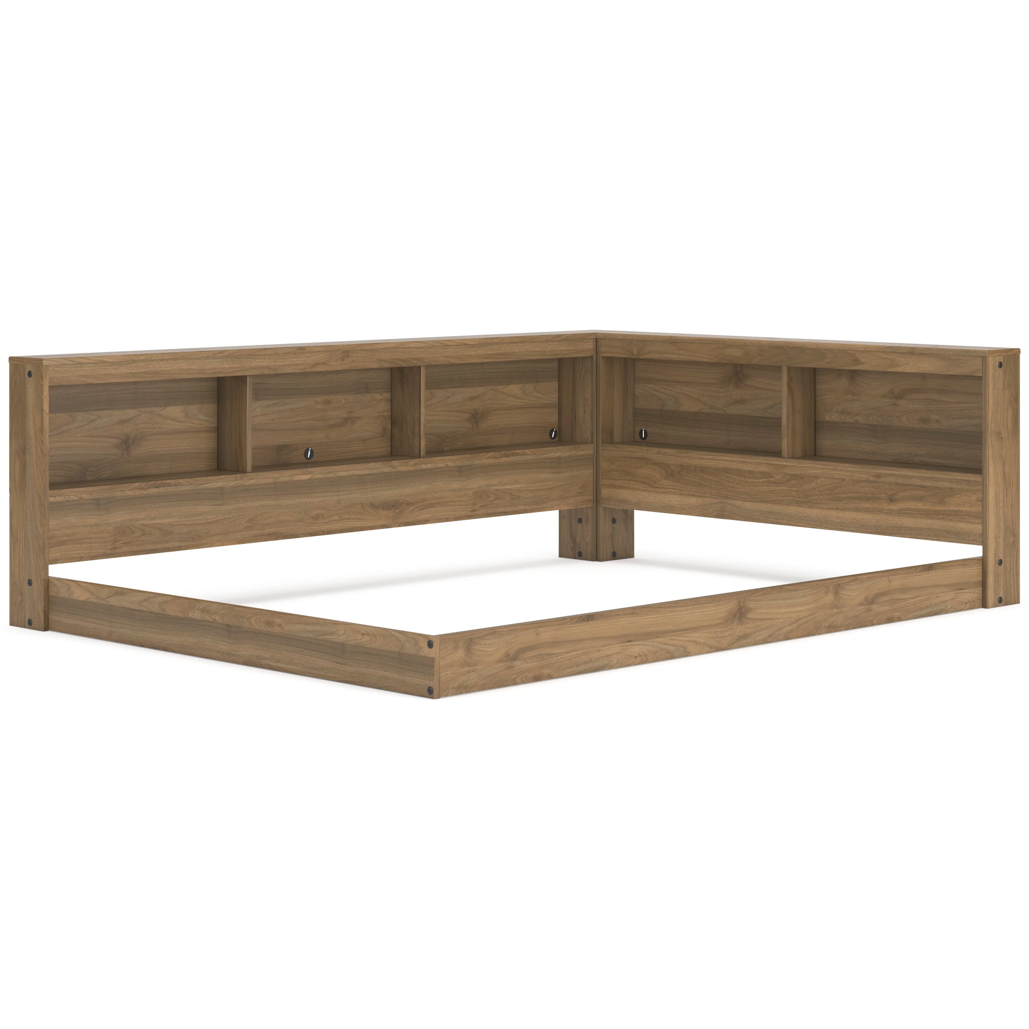 Deanlow Honey Youth Bookcase Corner Storage Bedroom Set - Image 7