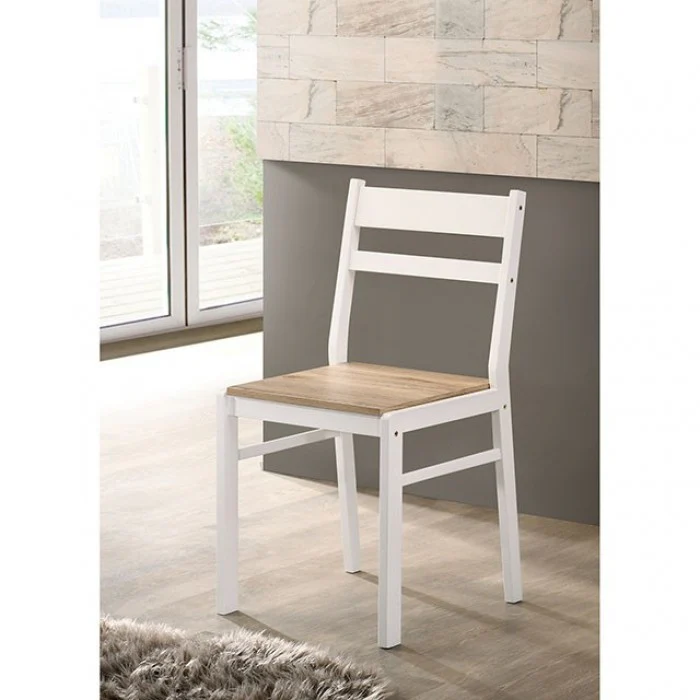 Debbie Natural/White 5-Piece Dining Room Set - Image 3
