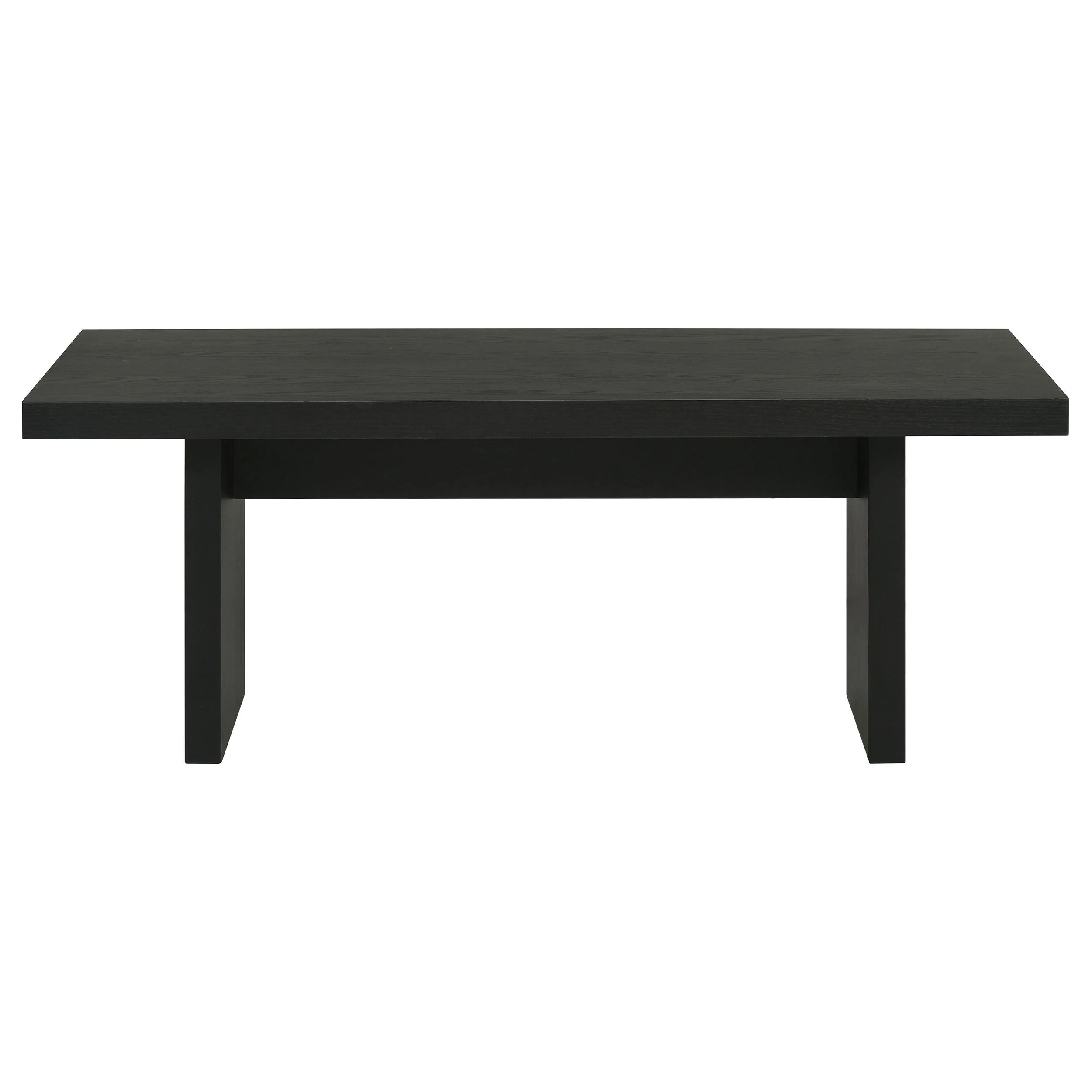 Decker Black 47-Inch Rectangular Cocktail Coffee Table - Image 2