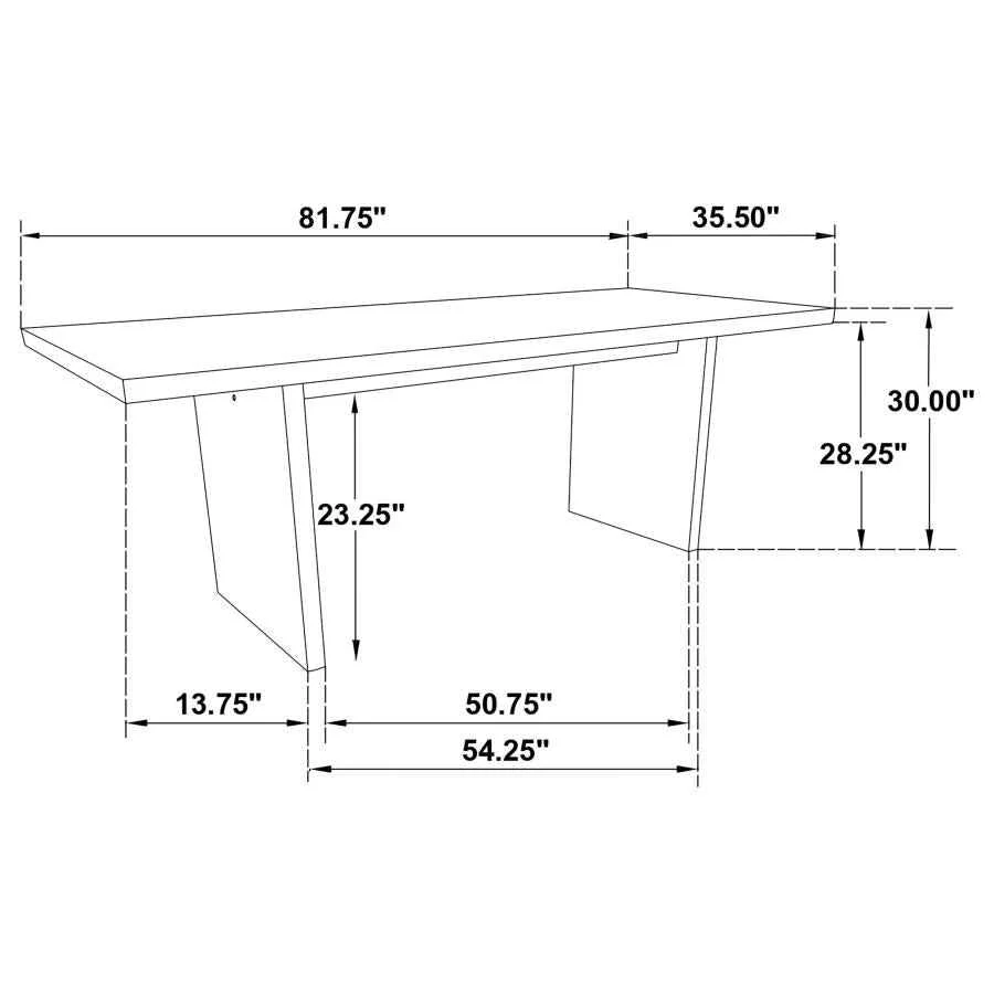 Decker Black/Walnut 7-piece 82-inch Rectangular Dining Set - Image 10