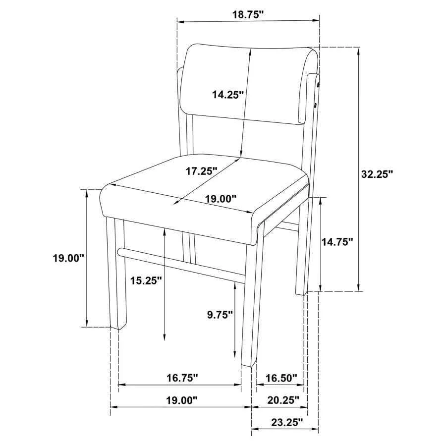 Decker Black/Walnut 7-piece 82-inch Rectangular Dining Set - Image 11