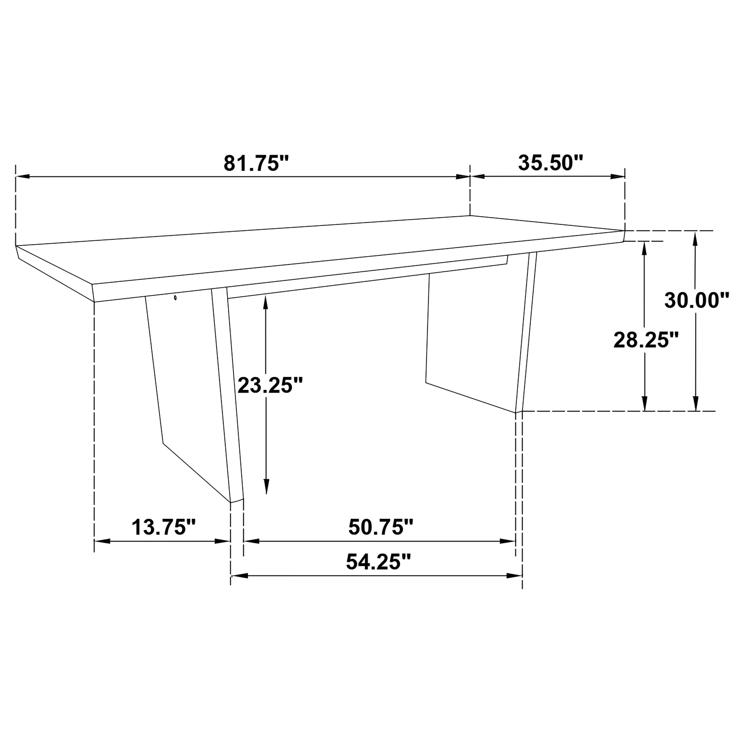 Decker Cream/Black 7-piece 82-inch Rectangular Dining Set - Image 13