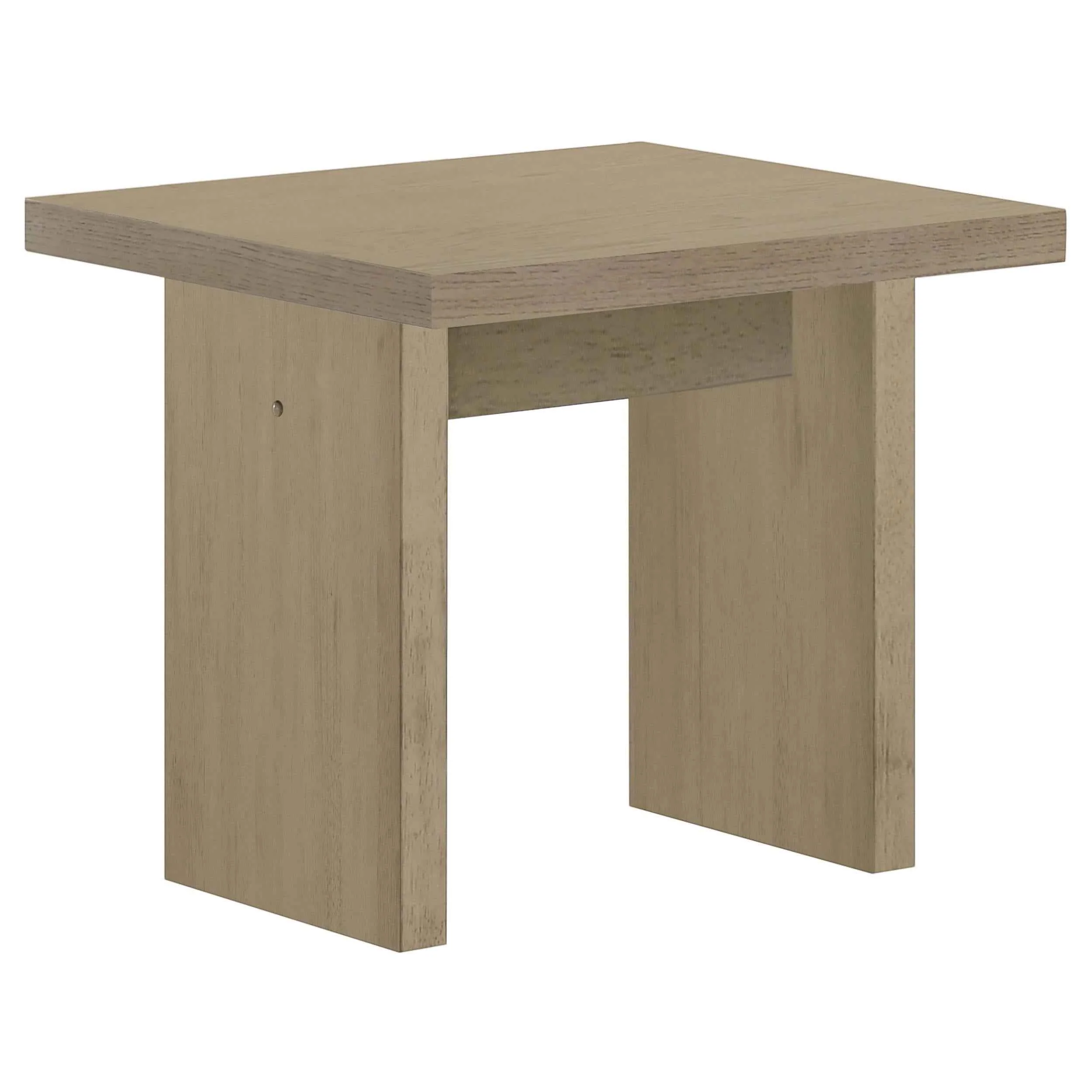 Decker Natural Oak Square Occasional Side End Table