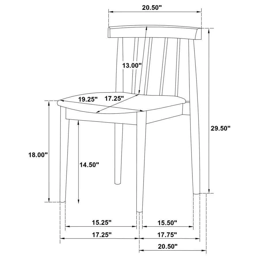 Decker Wheat/Walnut 7-piece 82-inch Rectangular Dining Set - Image 11