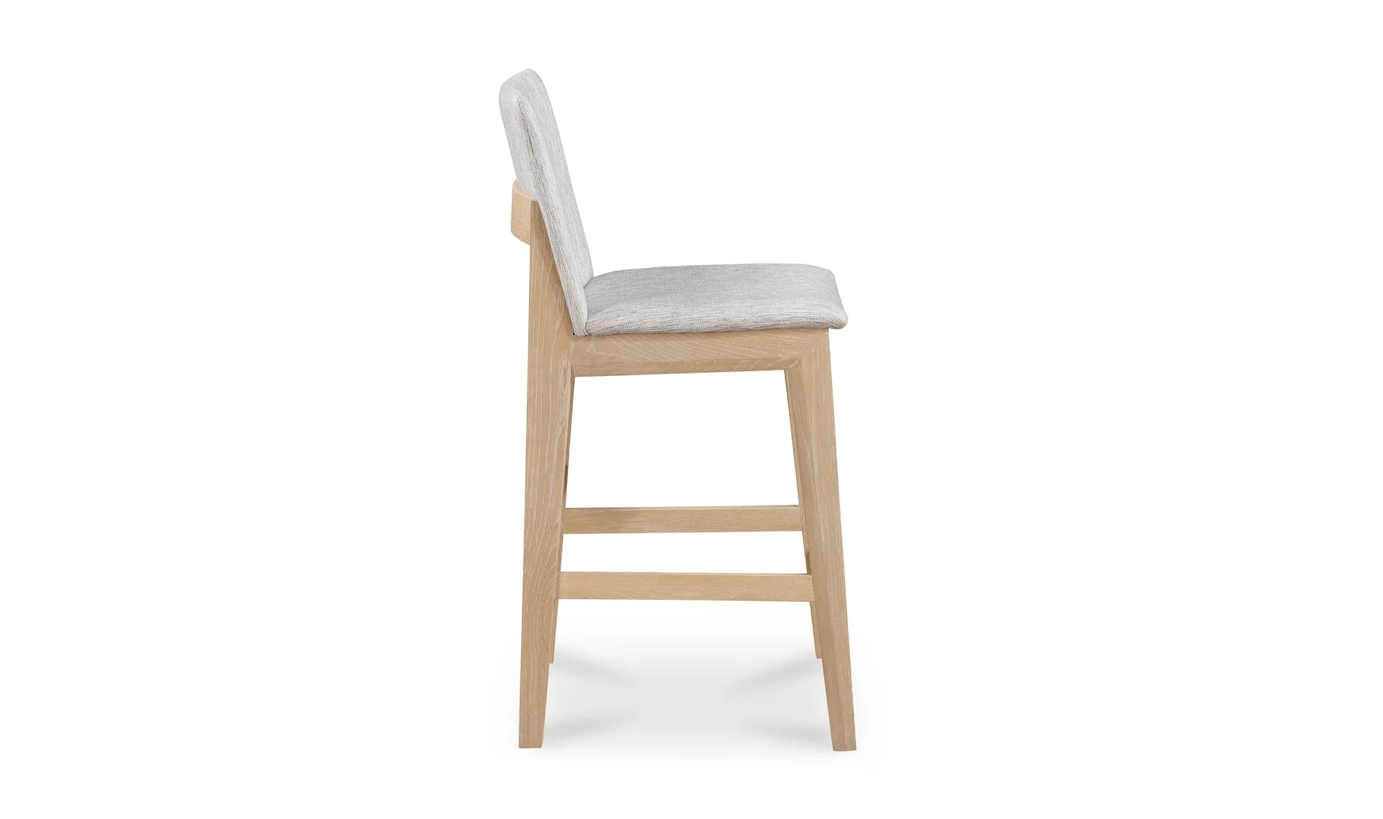 Deco Oak Counter Stool Light Grey - Image 4