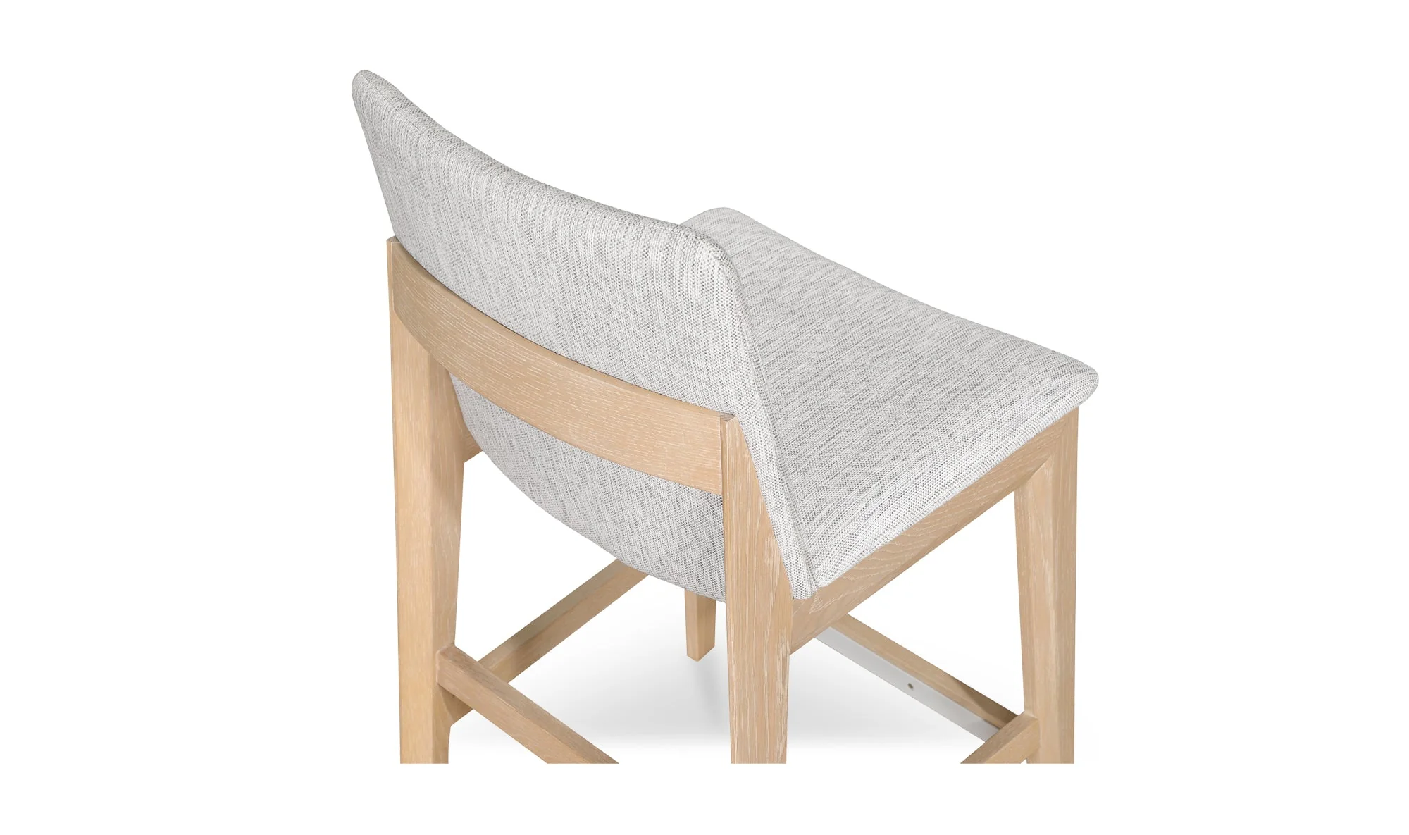 Deco Oak Counter Stool Light Grey - Image 6