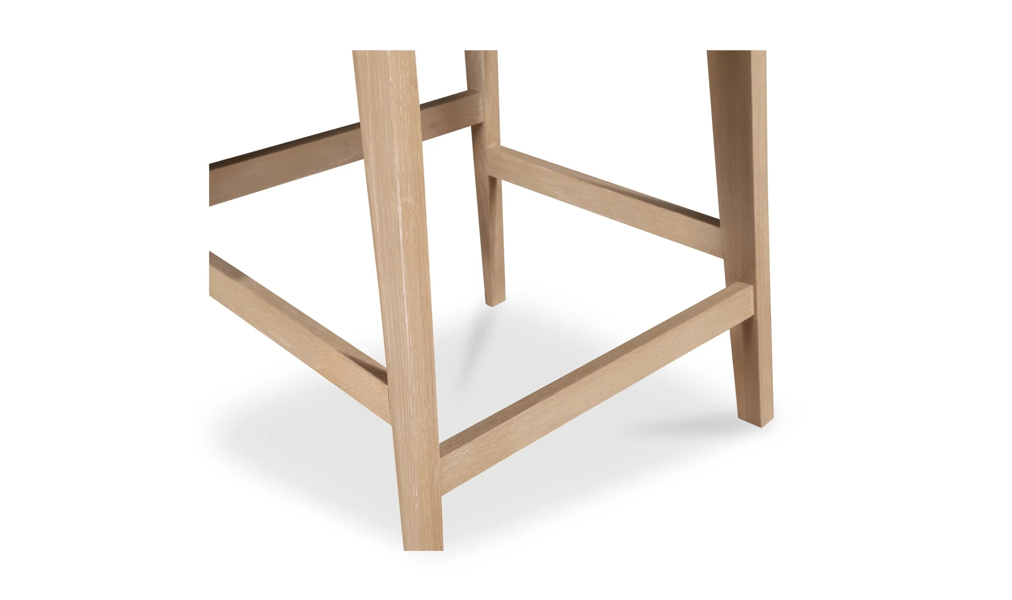 Deco Oak Counter Stool White PVC - Image 7