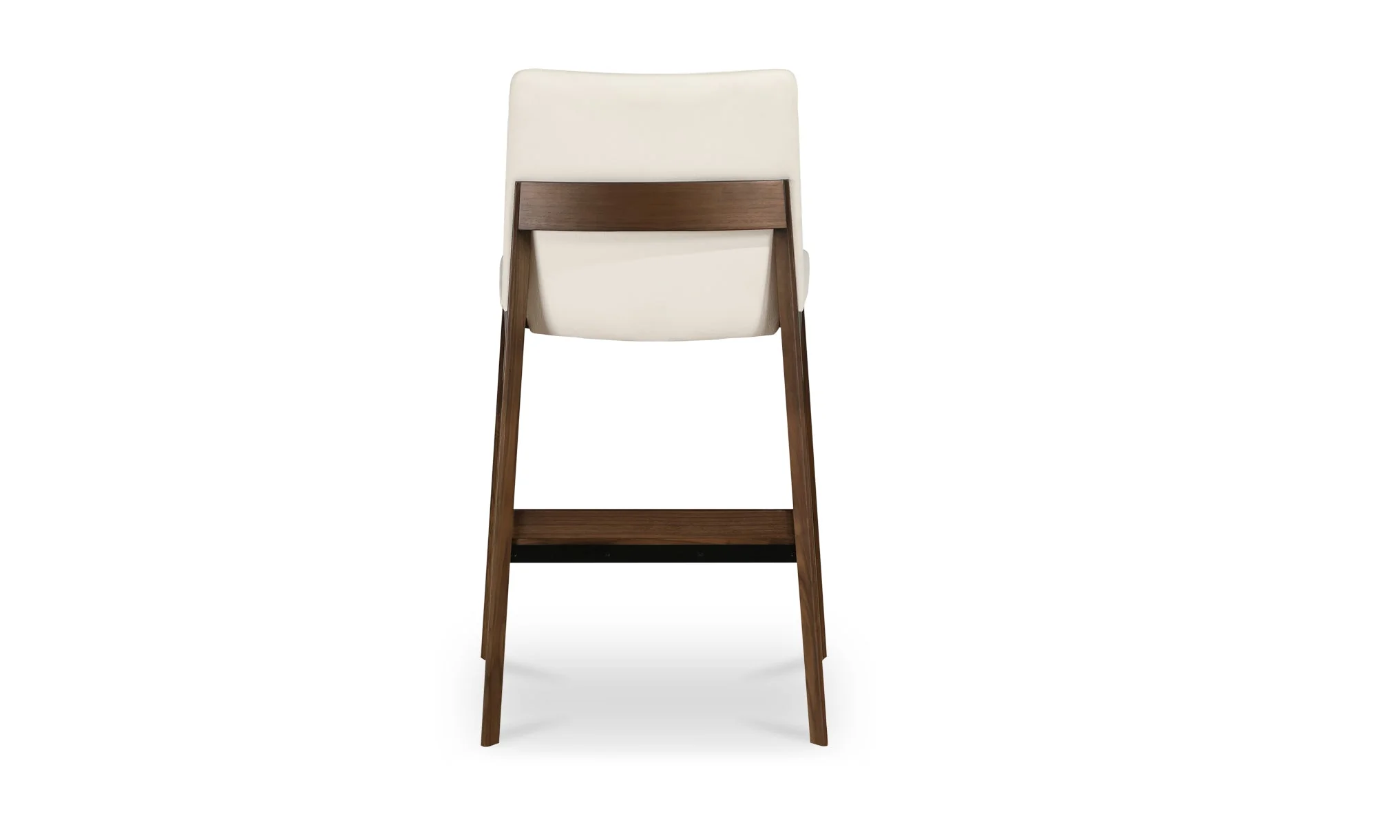 Deco Walnut Counter Stool White PVC - Image 5