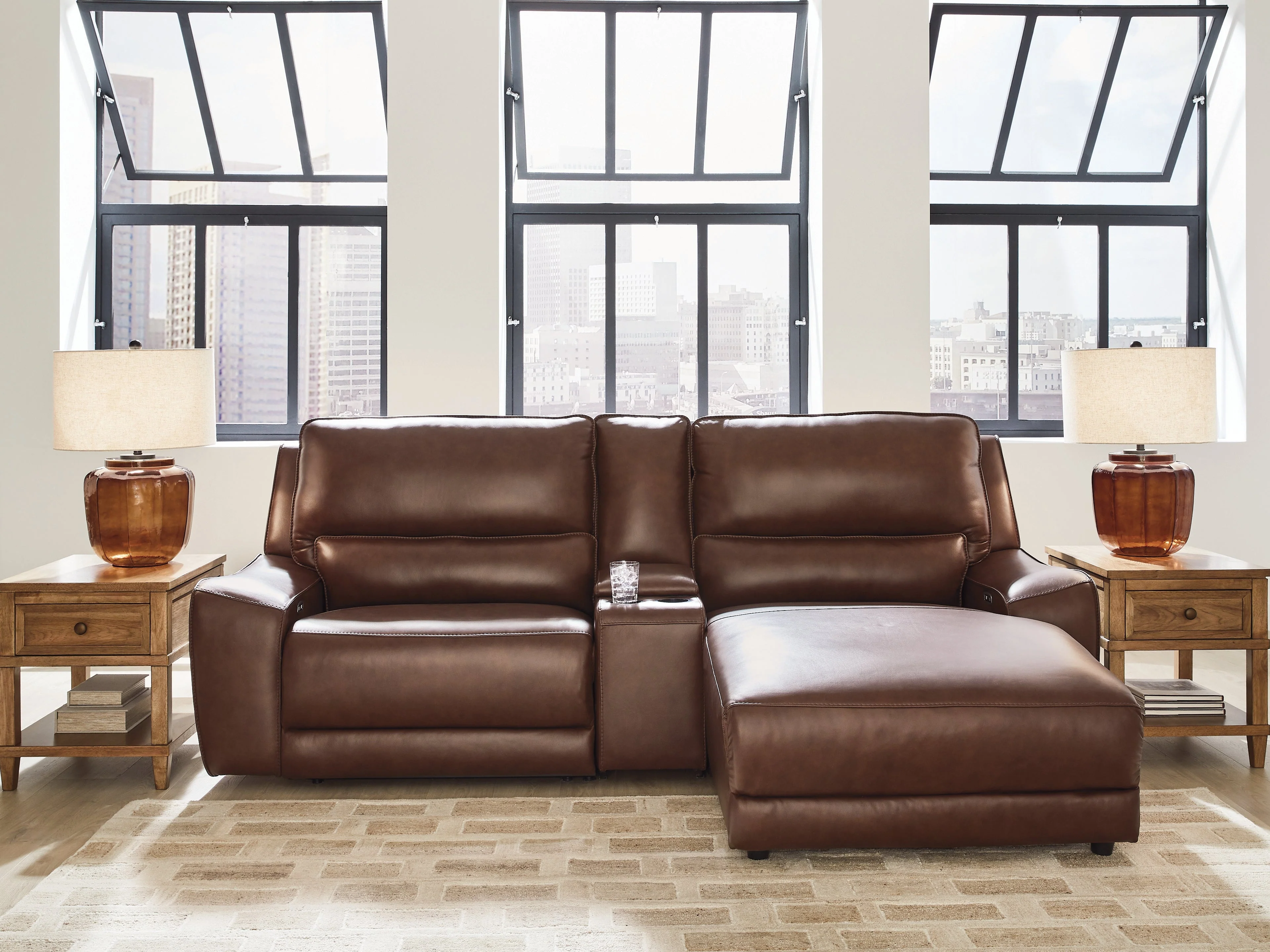 Deepwakes Canyon 3-Piece Power Reclining Sectional with Chaise