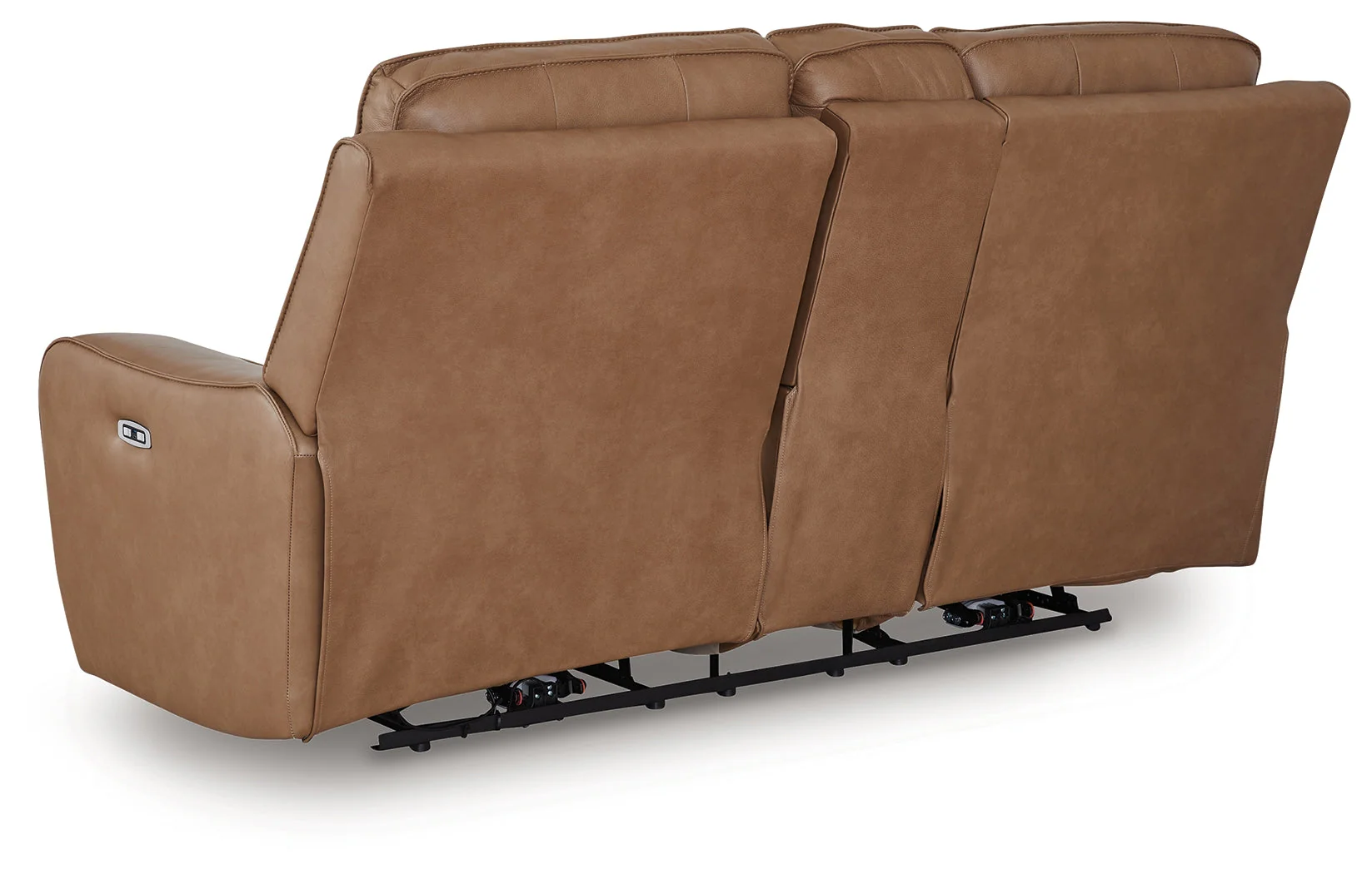 DeepWakes Caramel Power Reclining Loveseat with Console - Image 5
