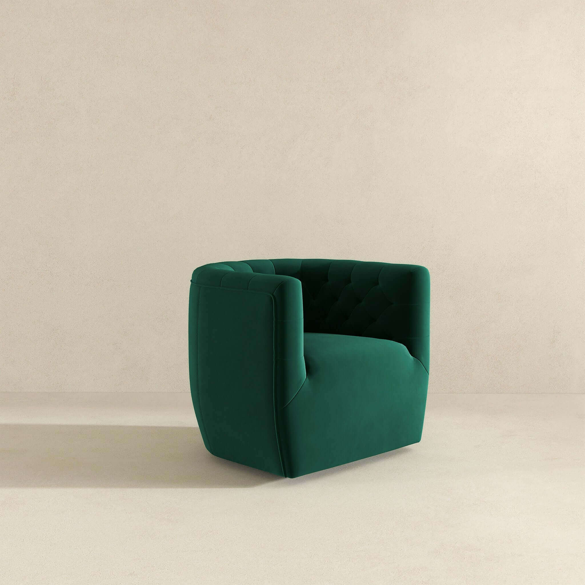 Delaney Green Velvet Swivel Chair - Image 7