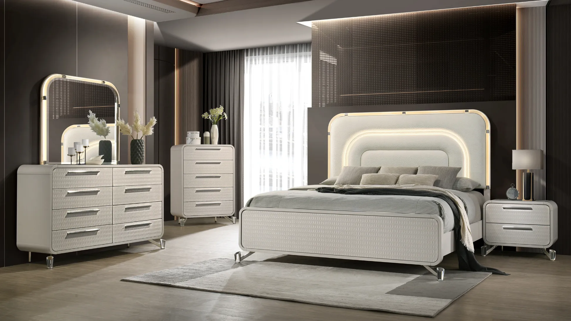 Delilah Beige Bedroom Set - Image 10
