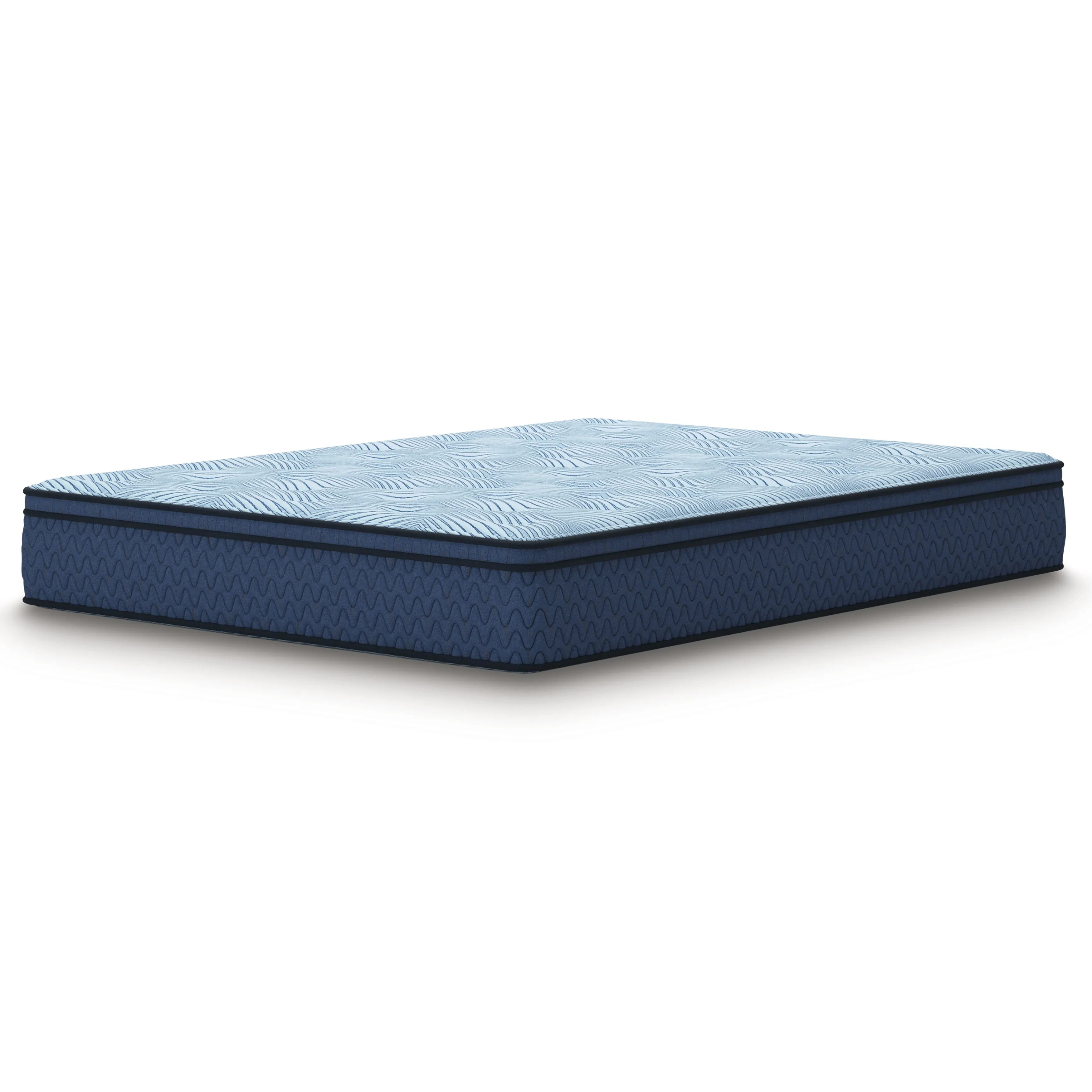 Dellyn 10 Hybrid Light Blue Twin Mattress - Image 2