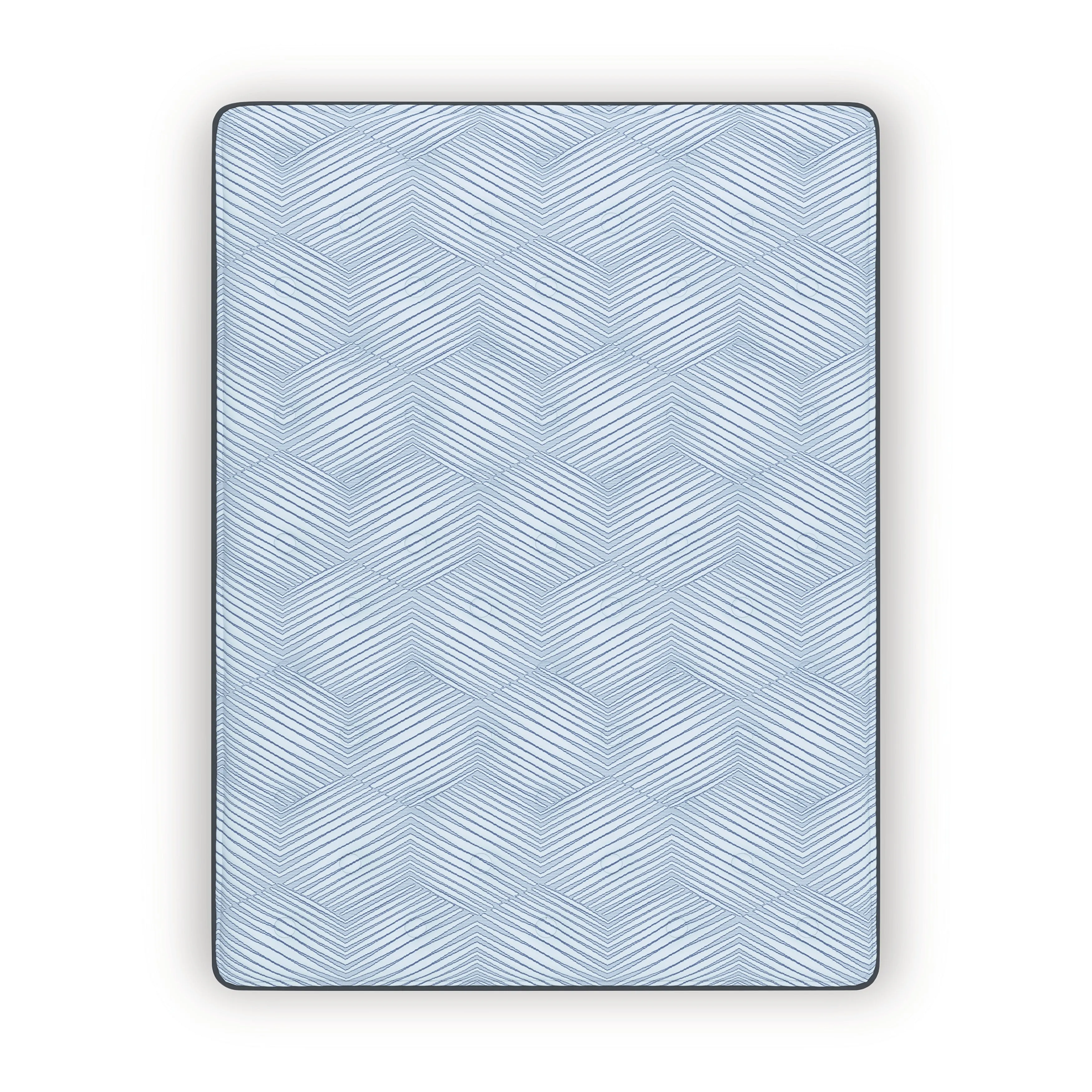Dellyn 12 Hybrid Light Blue Full Mattress - Image 3