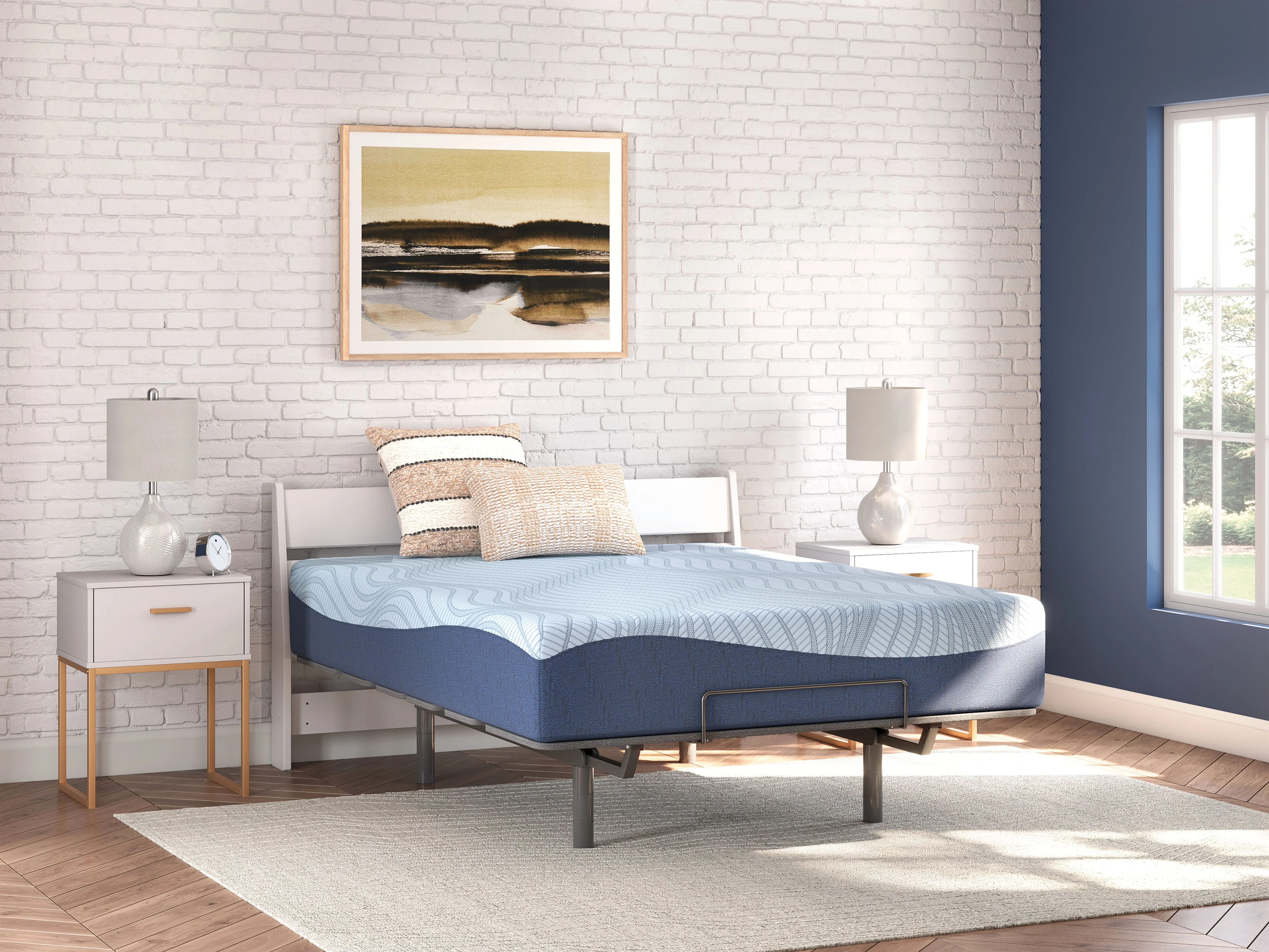 Dellyn 12 Memory Foam White Queen Mattress - Image 3
