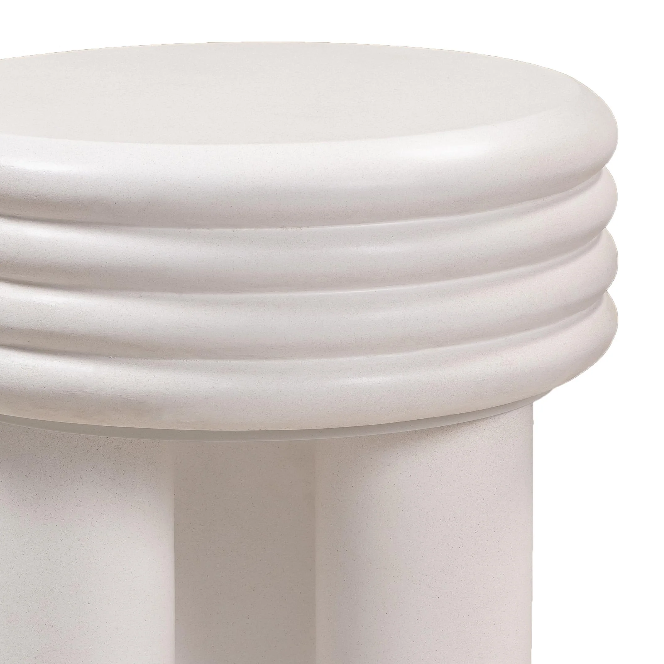 Delta Ivory Concrete Side Table - Image 5