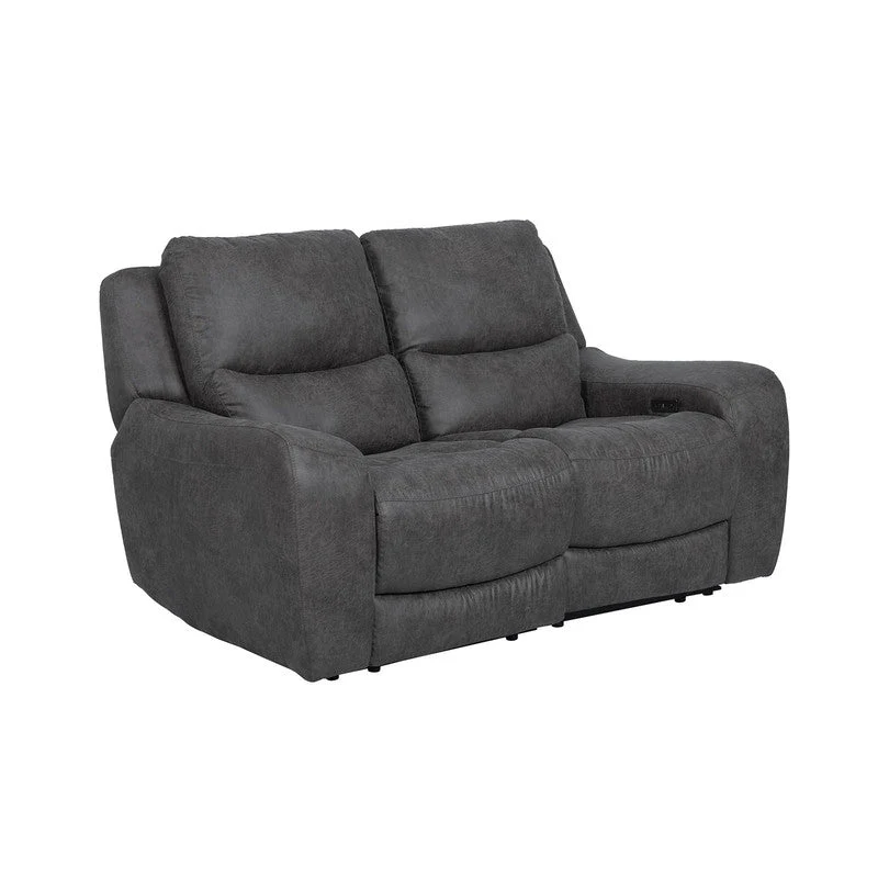 Demetrius Dark Gray Power Sofa & Loveseat - Image 2