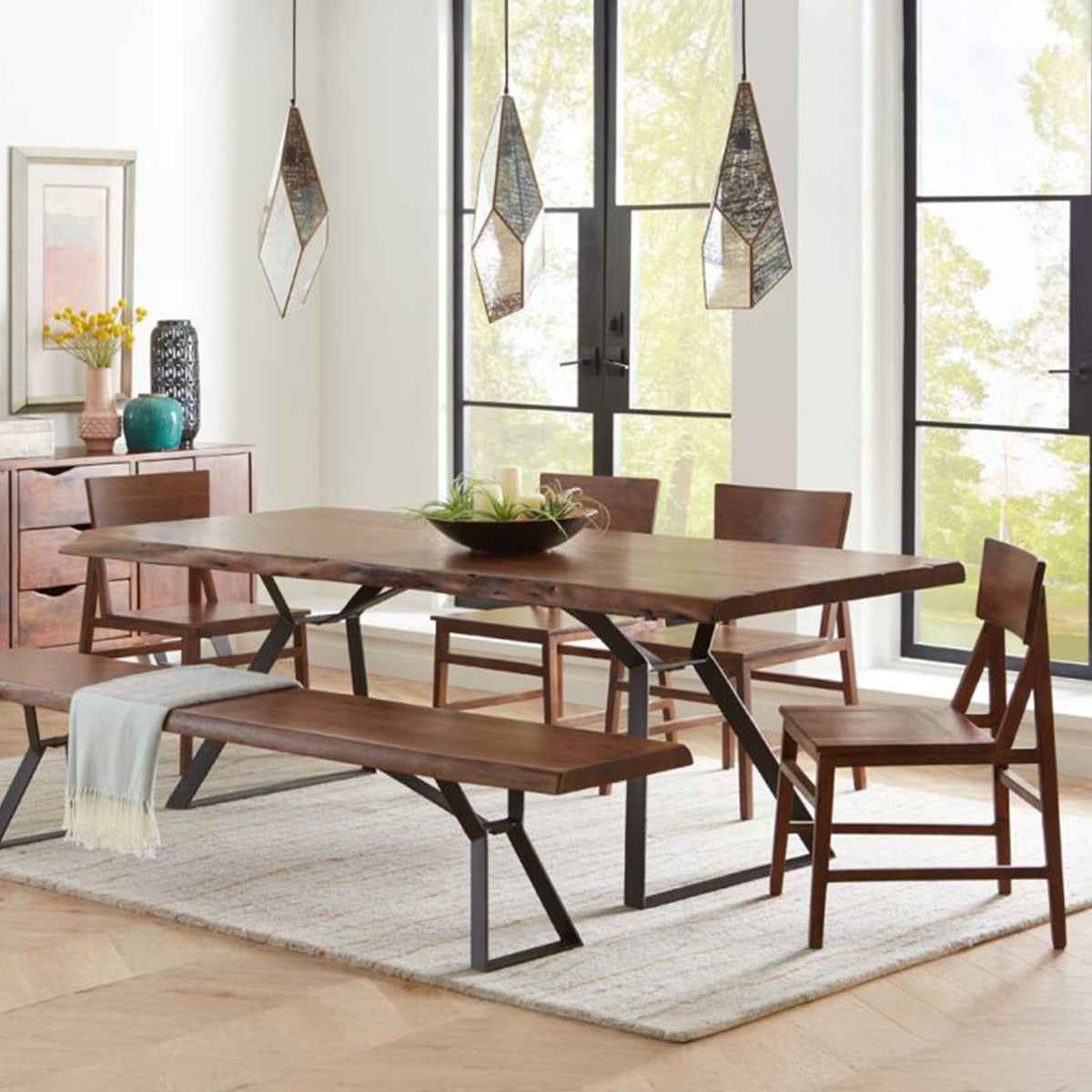 London Loft 106" Dining Table in Walnut - Image 5