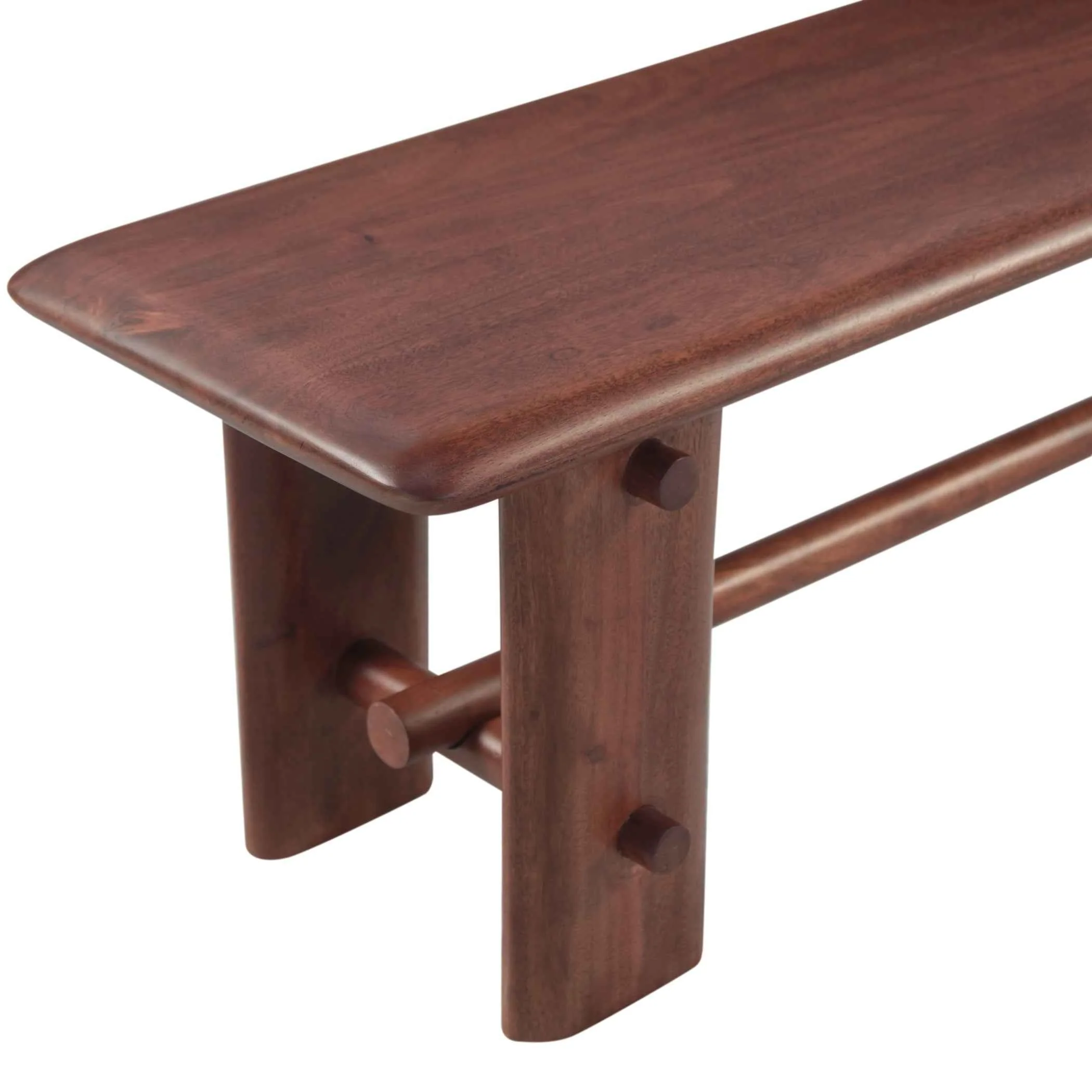 Lenox Loch 64" Bench in Walnut - Image 4