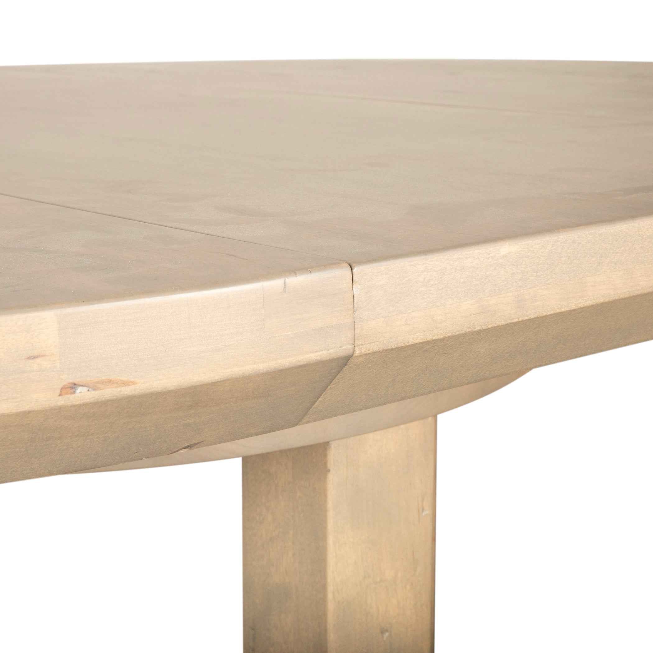 Grassroots Mission 42-60" Round Extension Dining Table in Gray Birch - Image 9