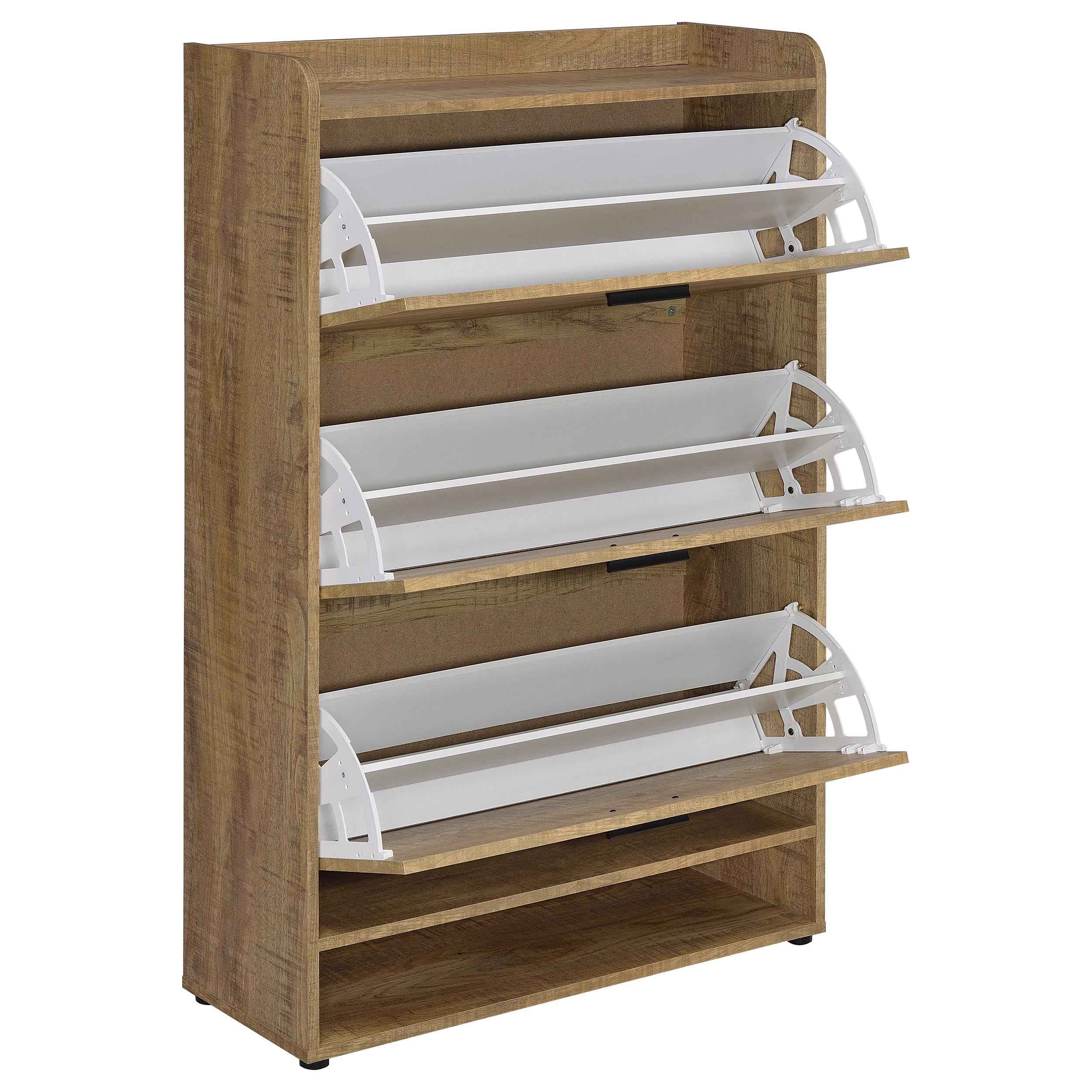Denia Mango 3-tier Engineered Wood Shoe Cabinet - Image 4