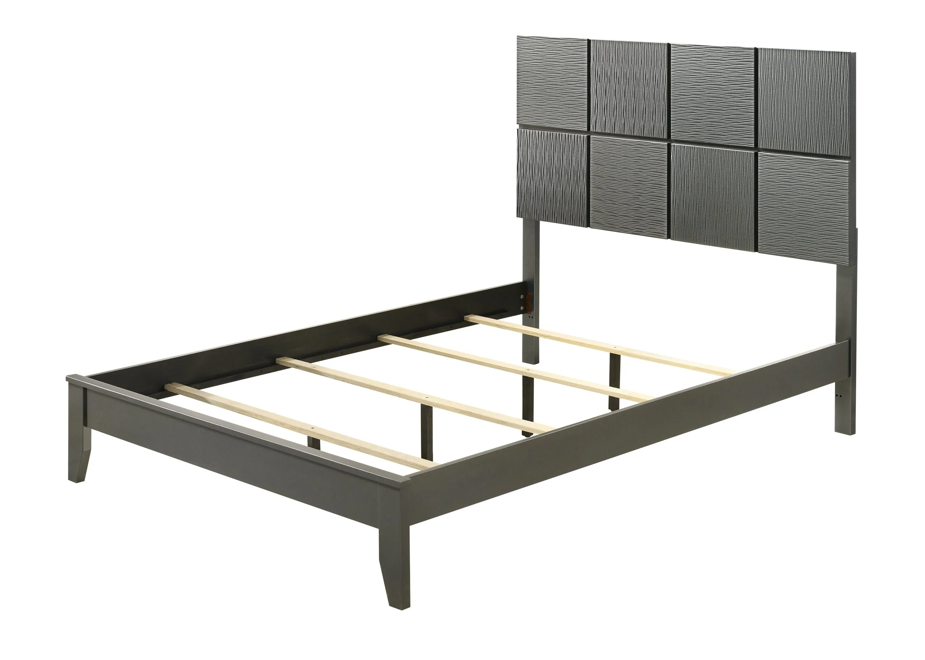 Denker Gunmetal Full Panel Bed - Image 3