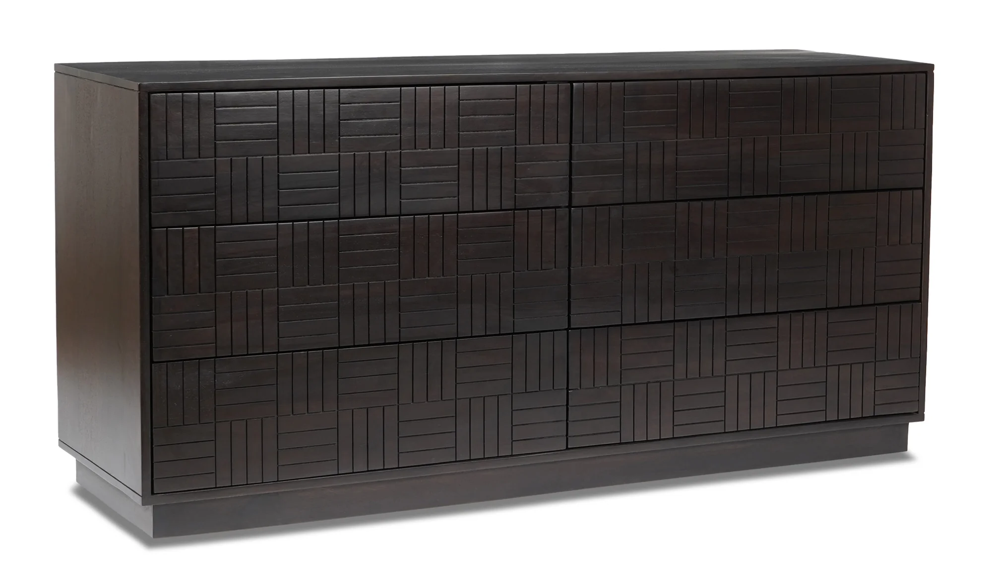 Denman 6 Drawer Dresser - Dark Brown - Image 3
