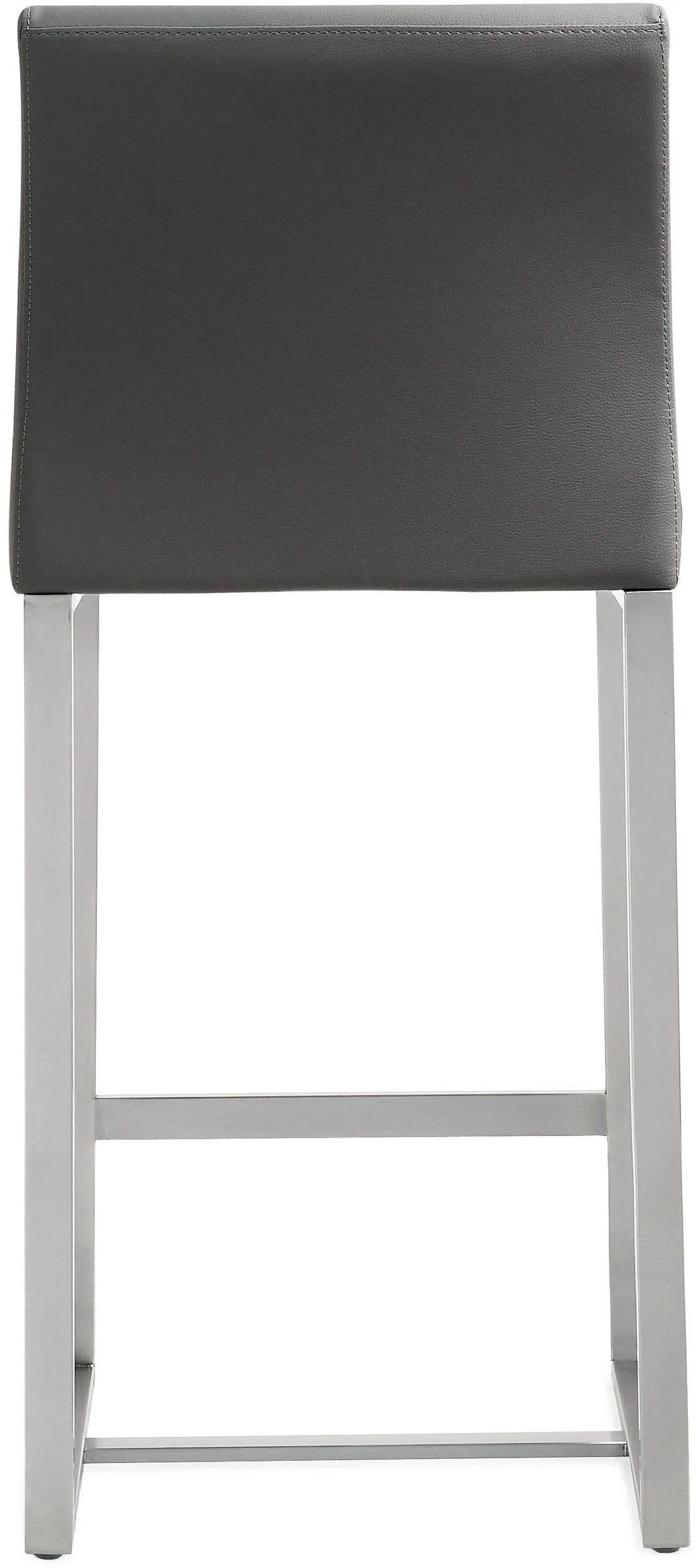Denmark Performance Vegan Leather Stool with Silver Base - Set of 2 - Image 34
