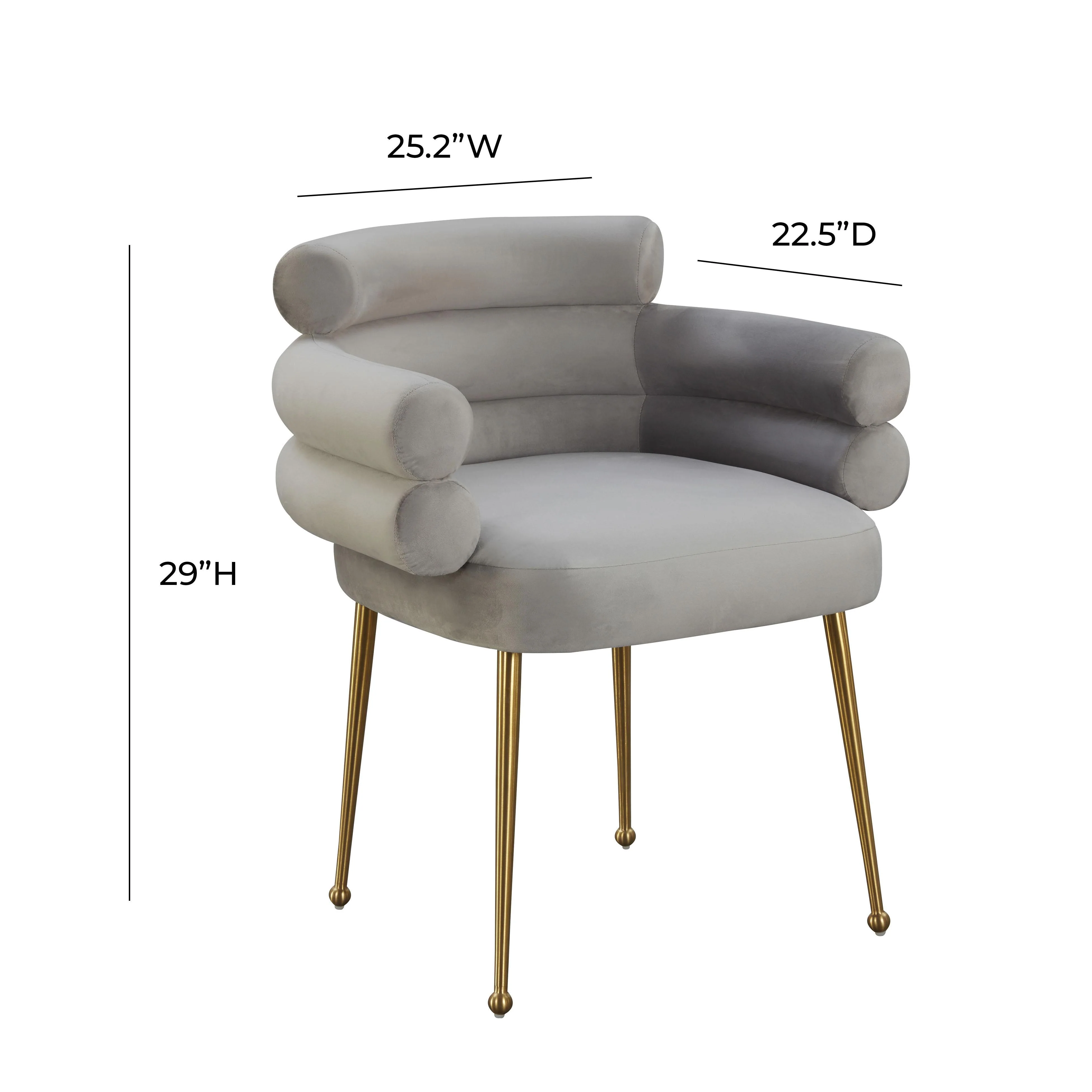 Dente Cream Performance Faux Sheepskin Dining Chair - Image 6