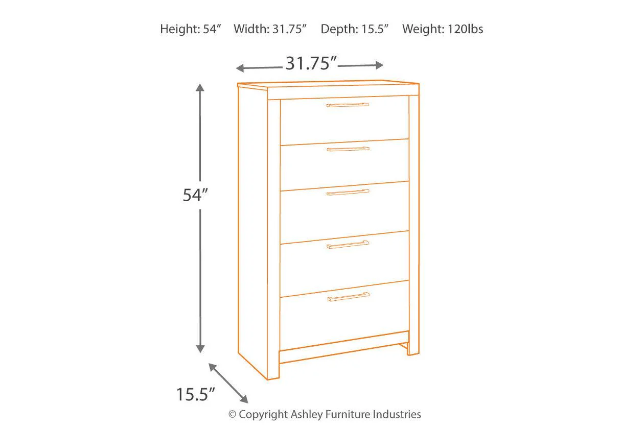 Derekson Multi Gray Chest of Drawers - Image 3