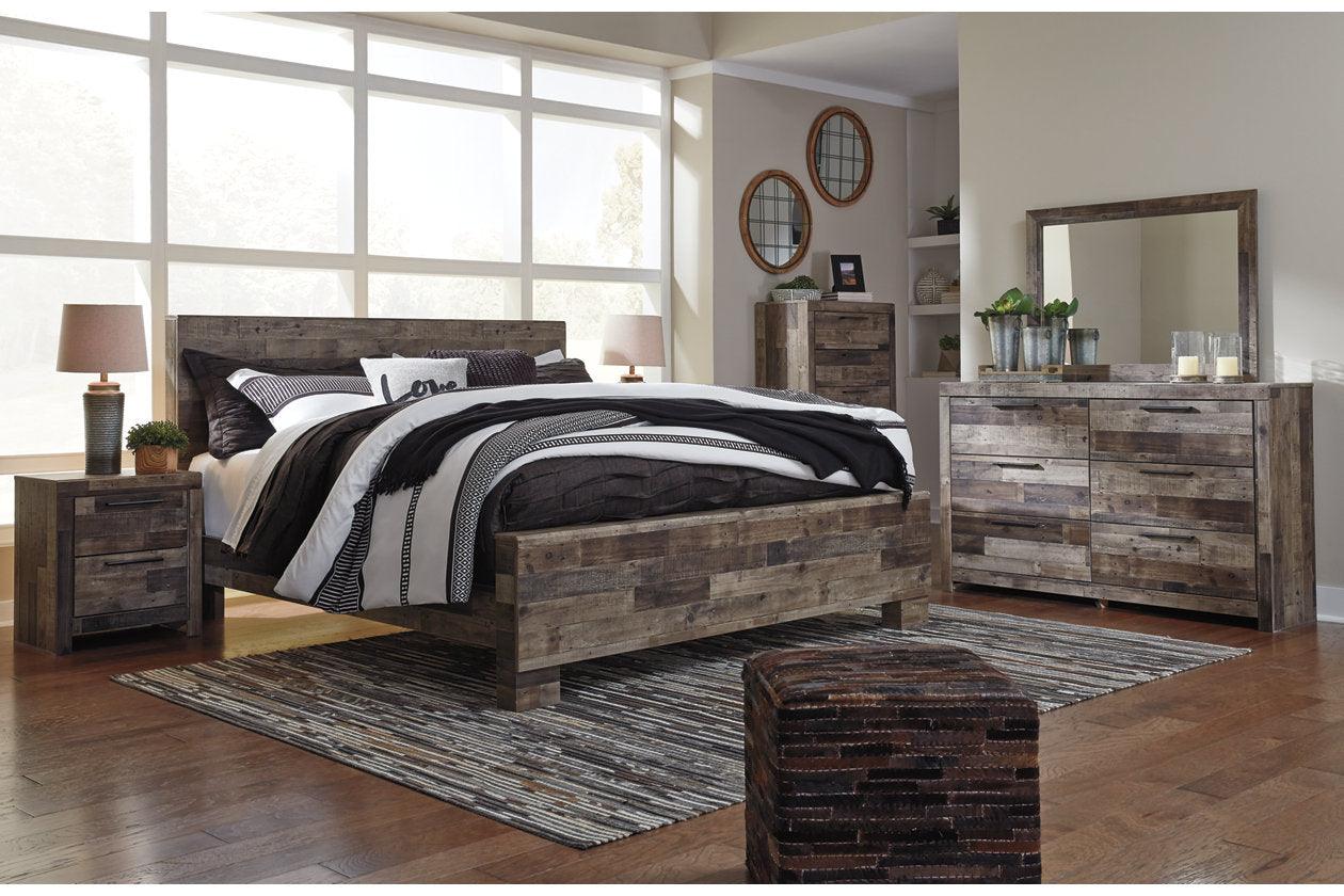 Derekson Multi Gray King Panel Bed - Image 5