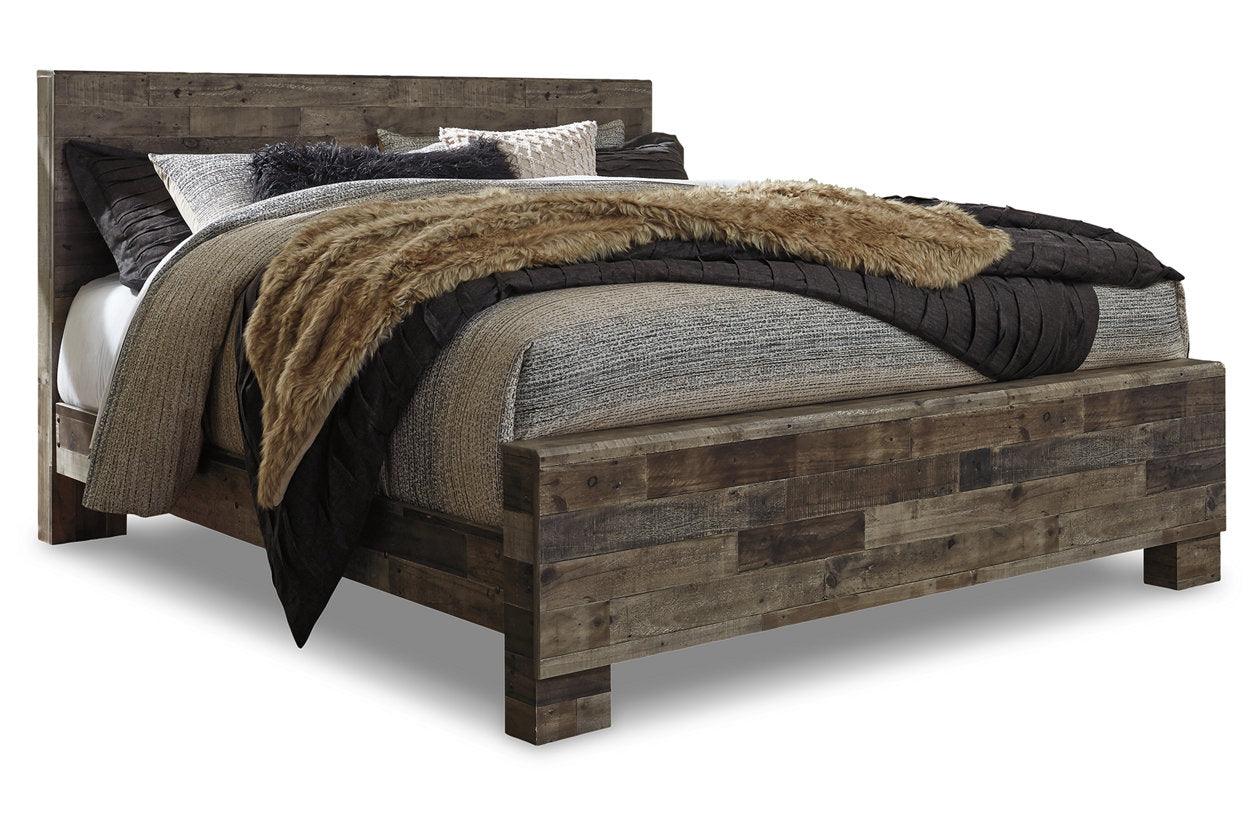 Derekson Multi Gray King Panel Bed - Image 7
