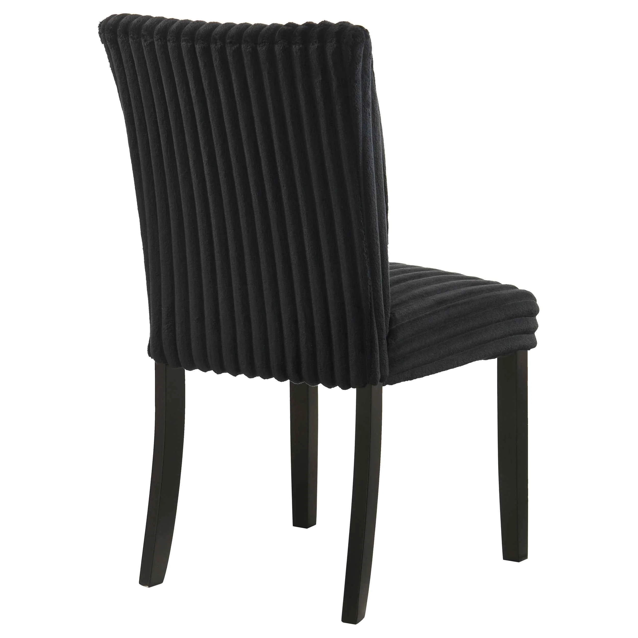 Dermott Black Upholstered Parson Dining Side Chair (Set of 2) - Image 8