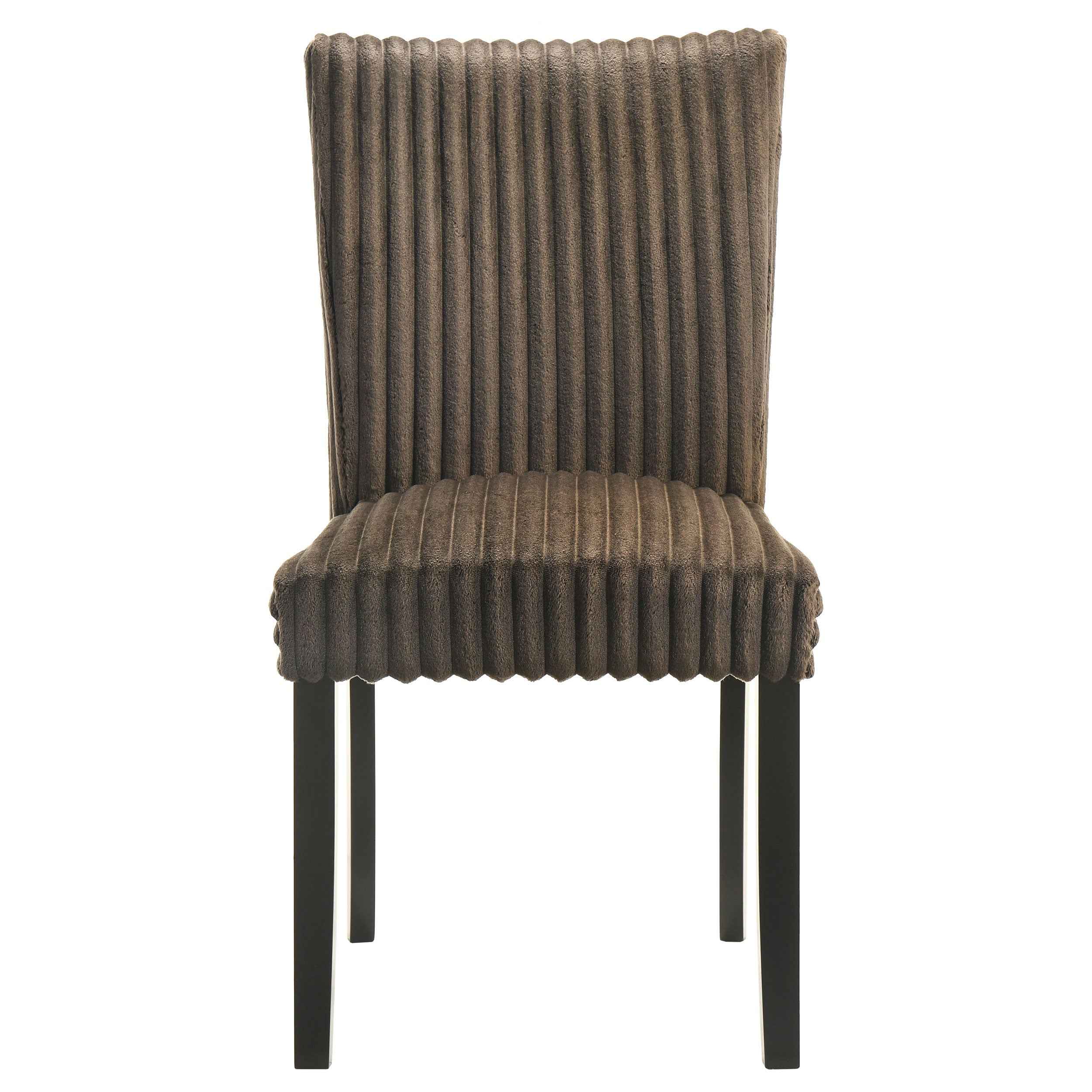 Dermott Chocolate Upholstered Parson Dining Side Chair (Set of 2) - Image 4