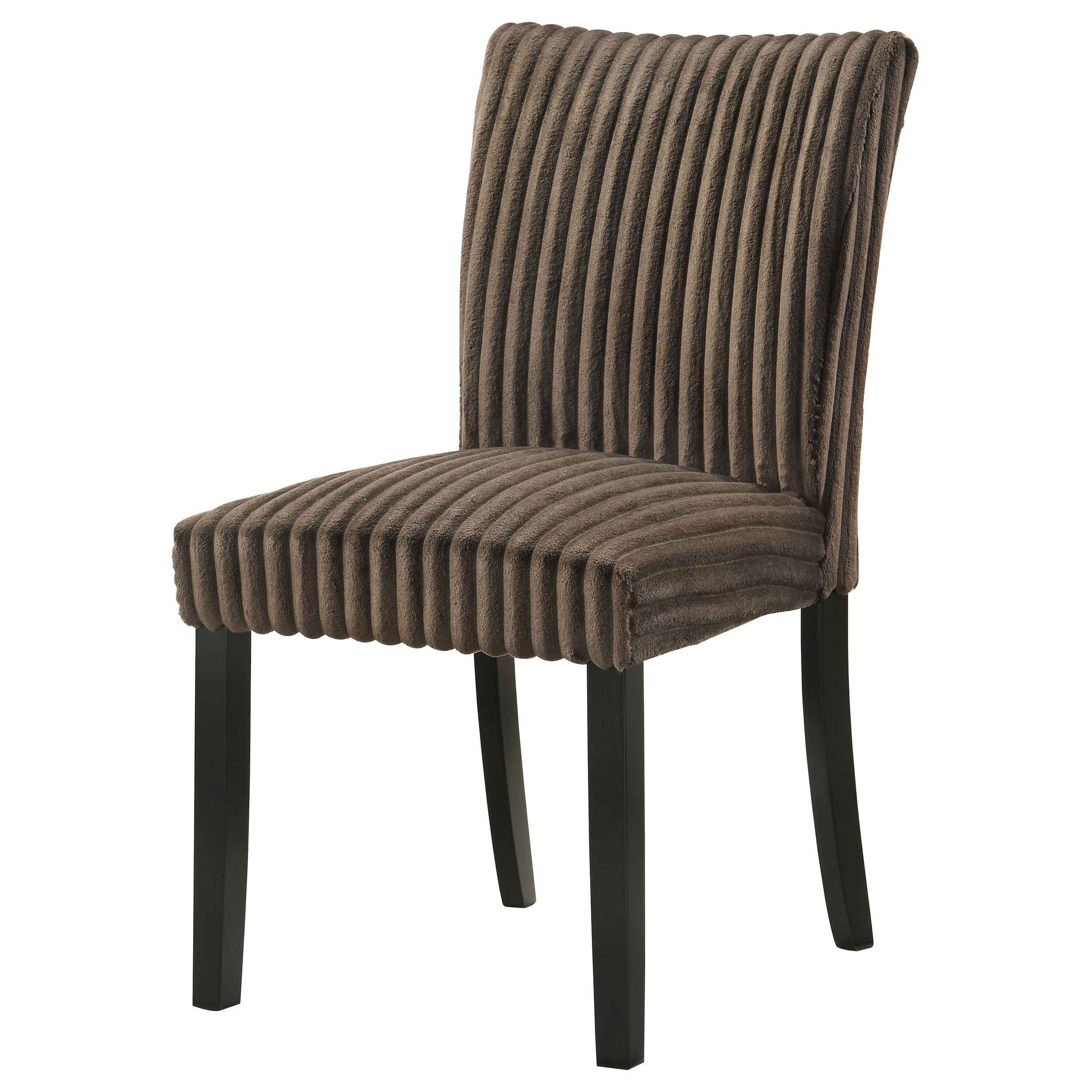 Dermott Chocolate Upholstered Parson Dining Side Chair (Set of 2) - Image 5