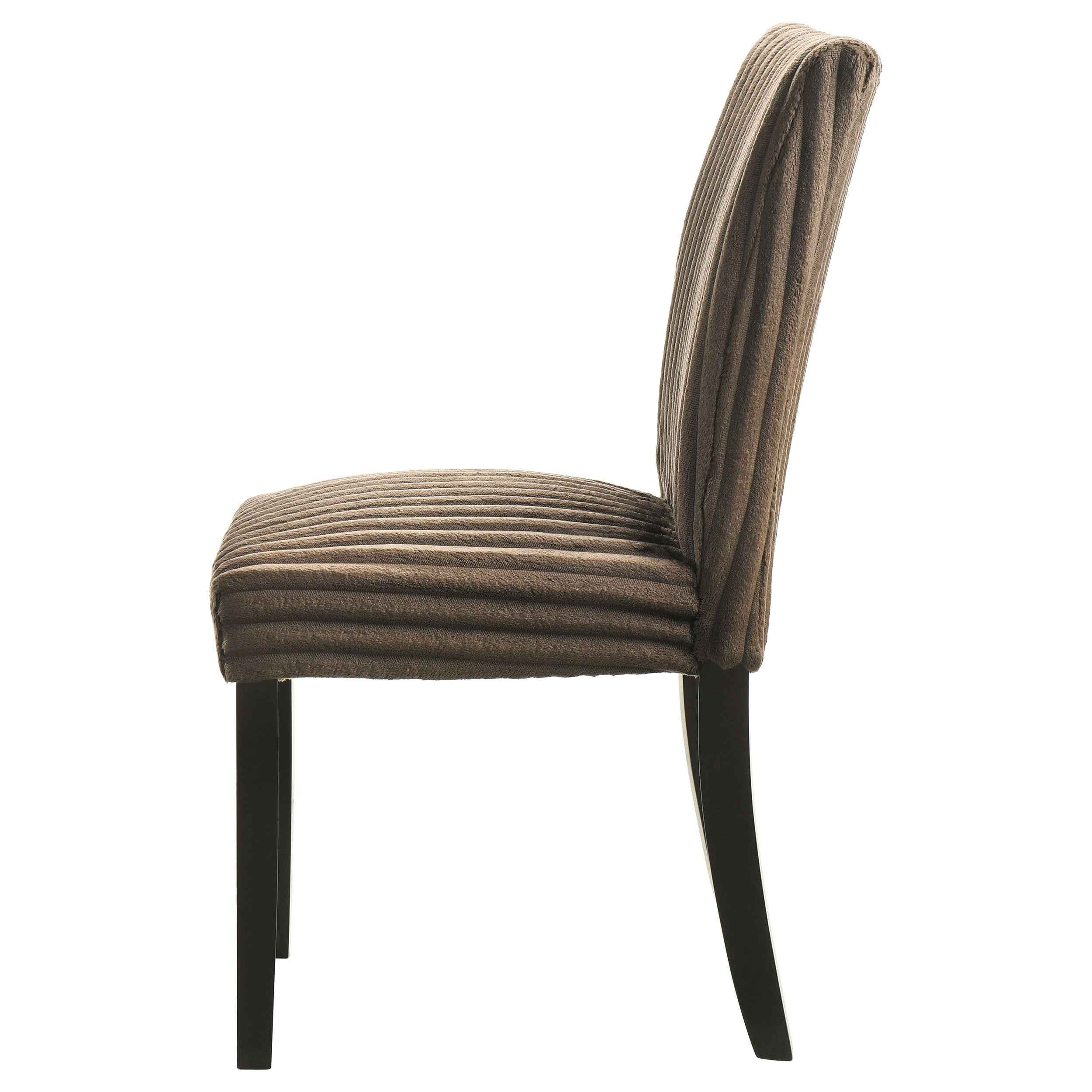 Dermott Chocolate Upholstered Parson Dining Side Chair (Set of 2) - Image 6