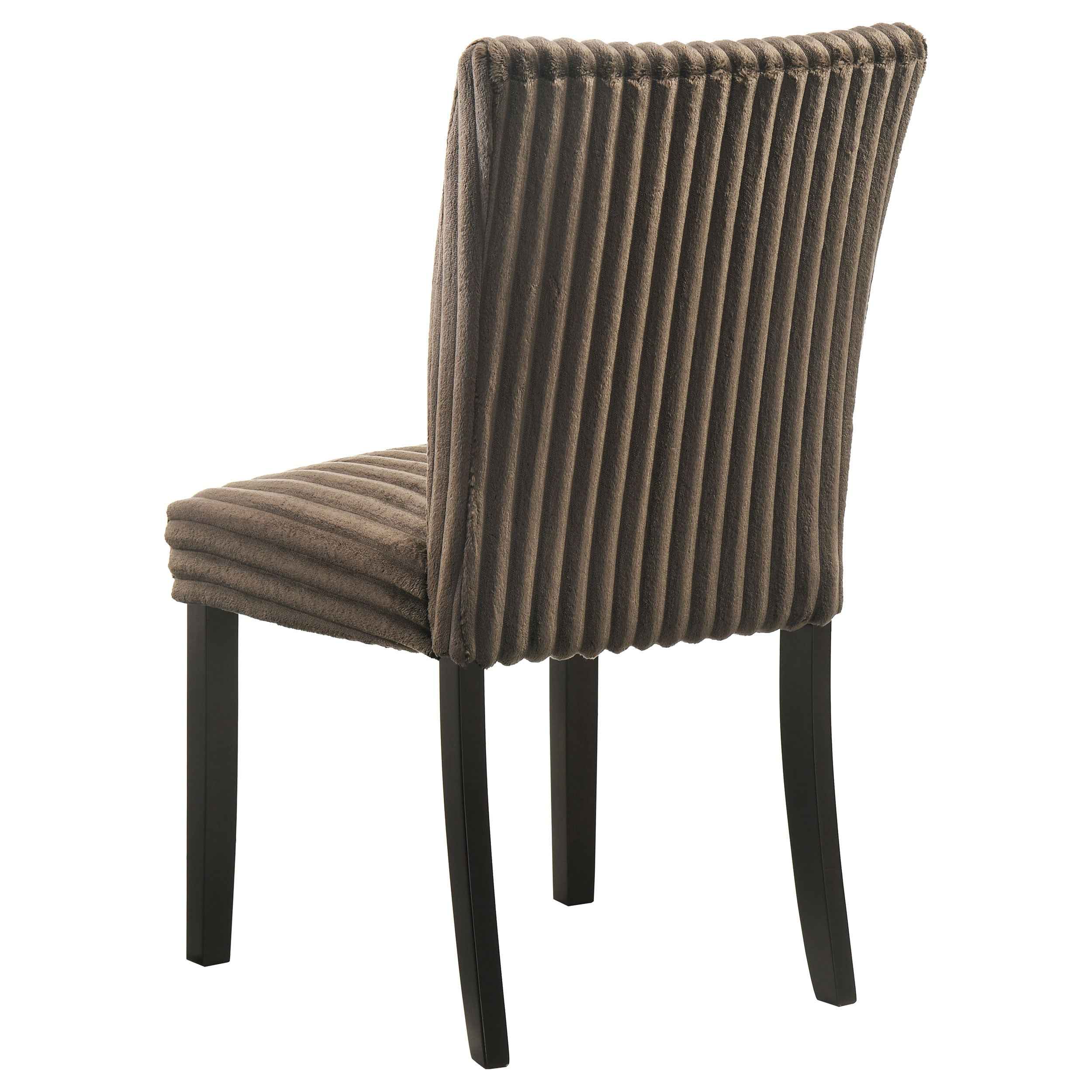 Dermott Chocolate Upholstered Parson Dining Side Chair (Set of 2) - Image 7