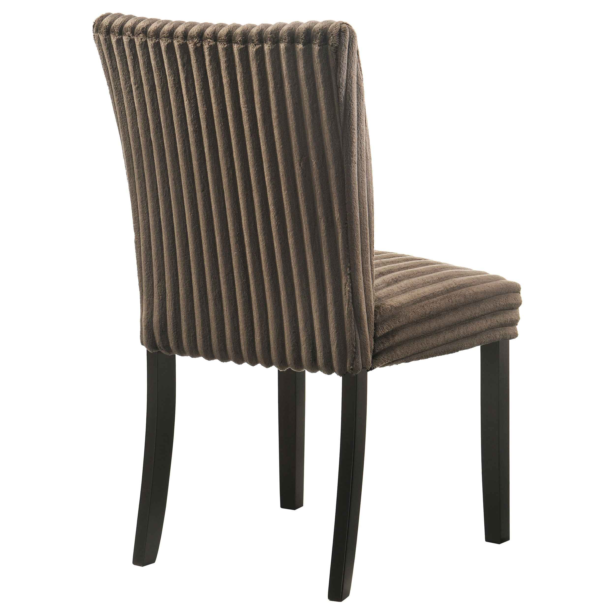 Dermott Chocolate Upholstered Parson Dining Side Chair (Set of 2) - Image 8