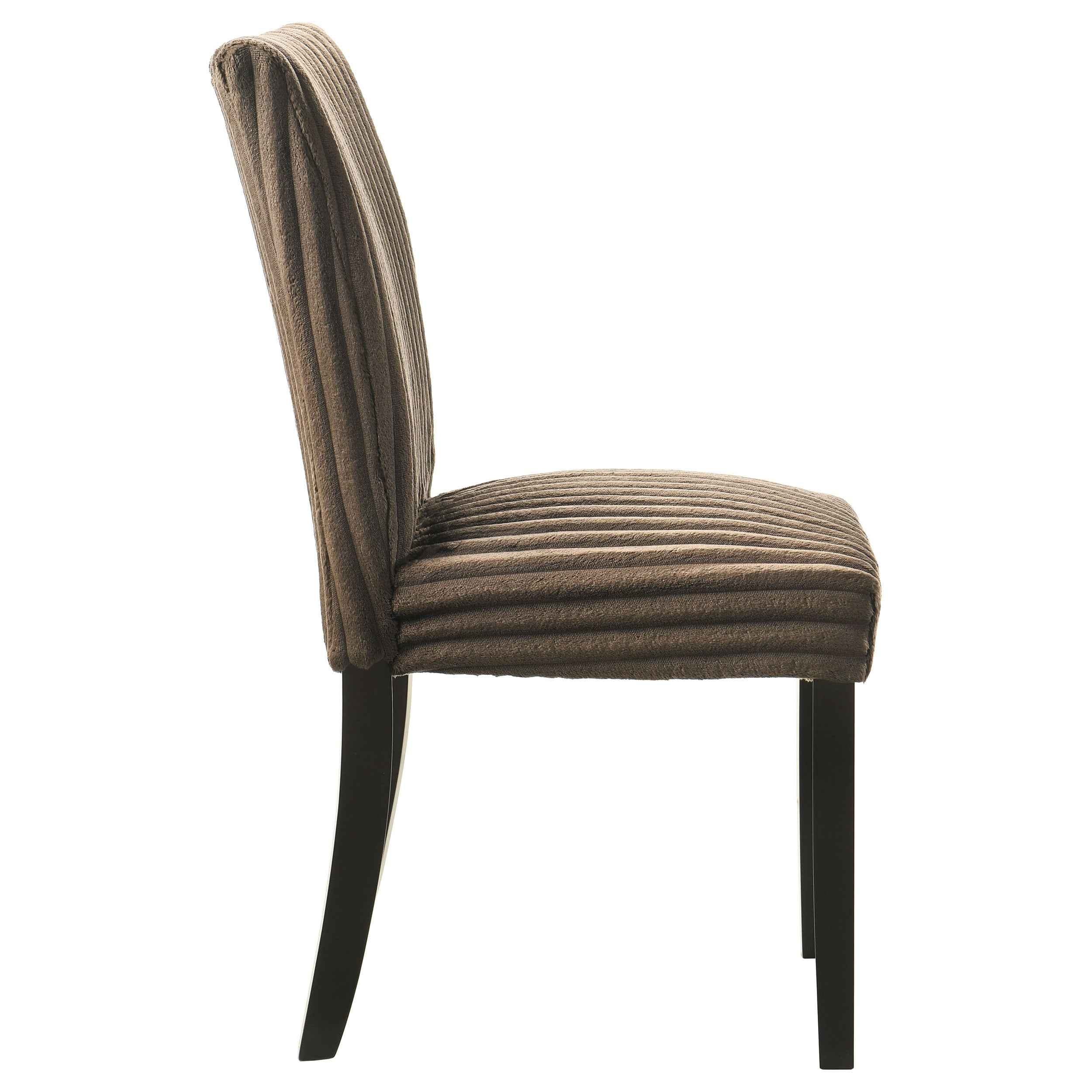 Dermott Chocolate Upholstered Parson Dining Side Chair (Set of 2) - Image 9